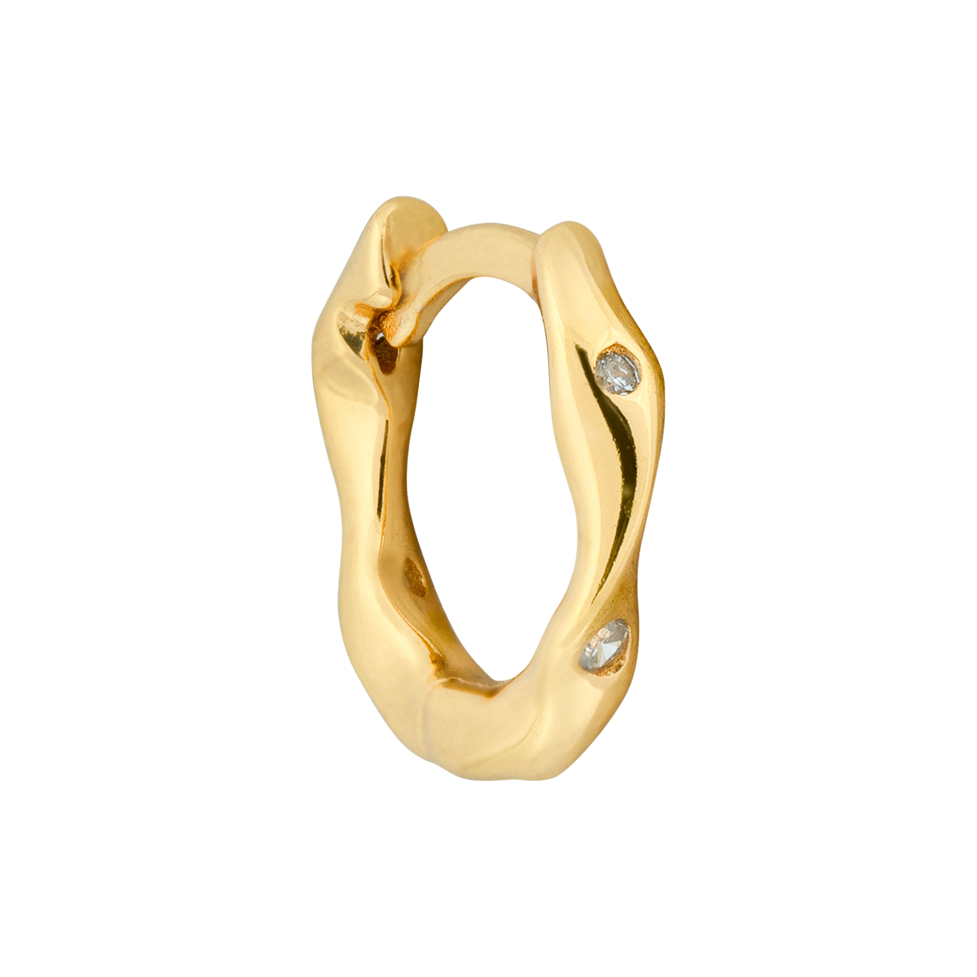 The Earring Shop - Twist Huggie Small - Small