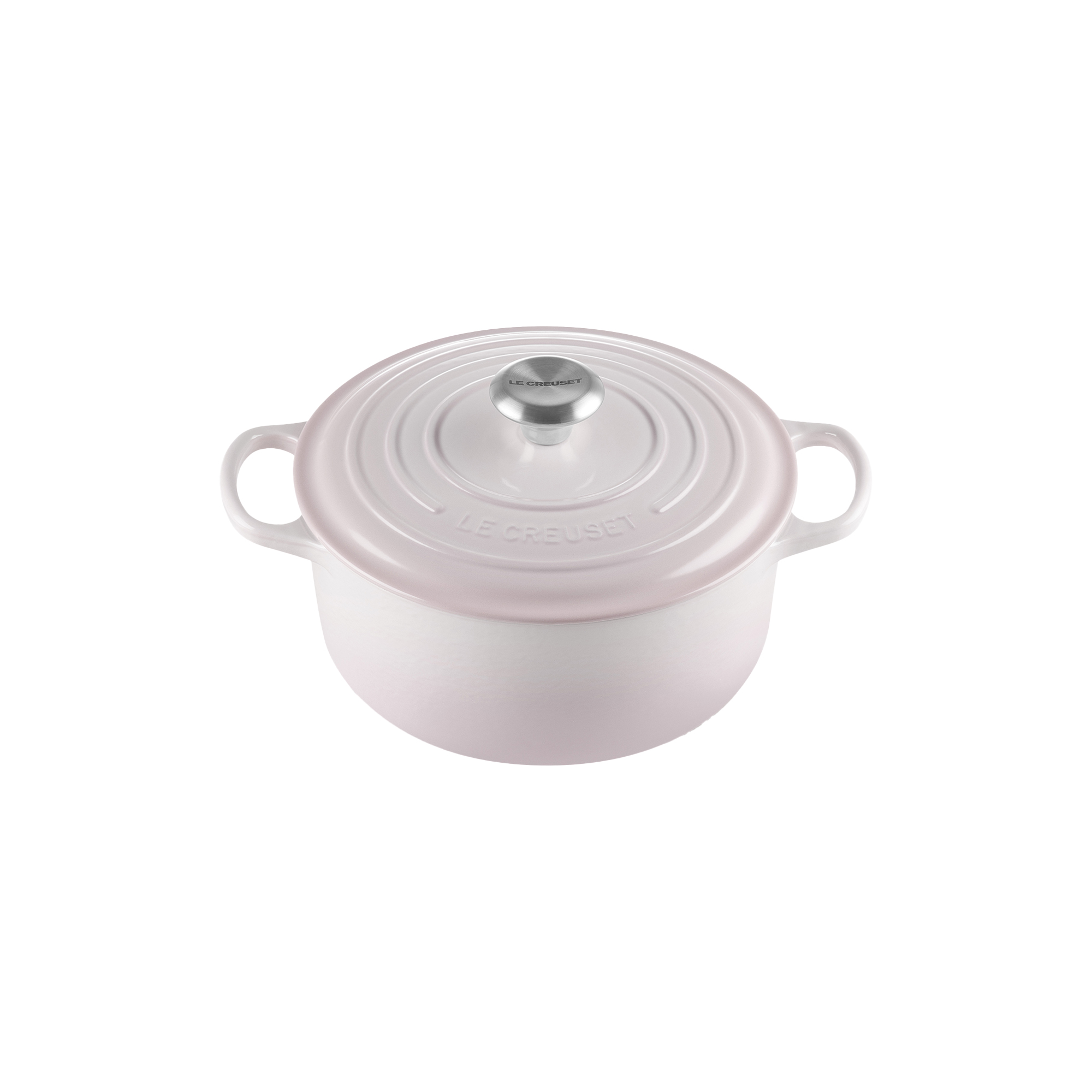 Le Creuset - Signature rund støbejernsgryde Ø 24 cm, shell pink - Ø24 cm