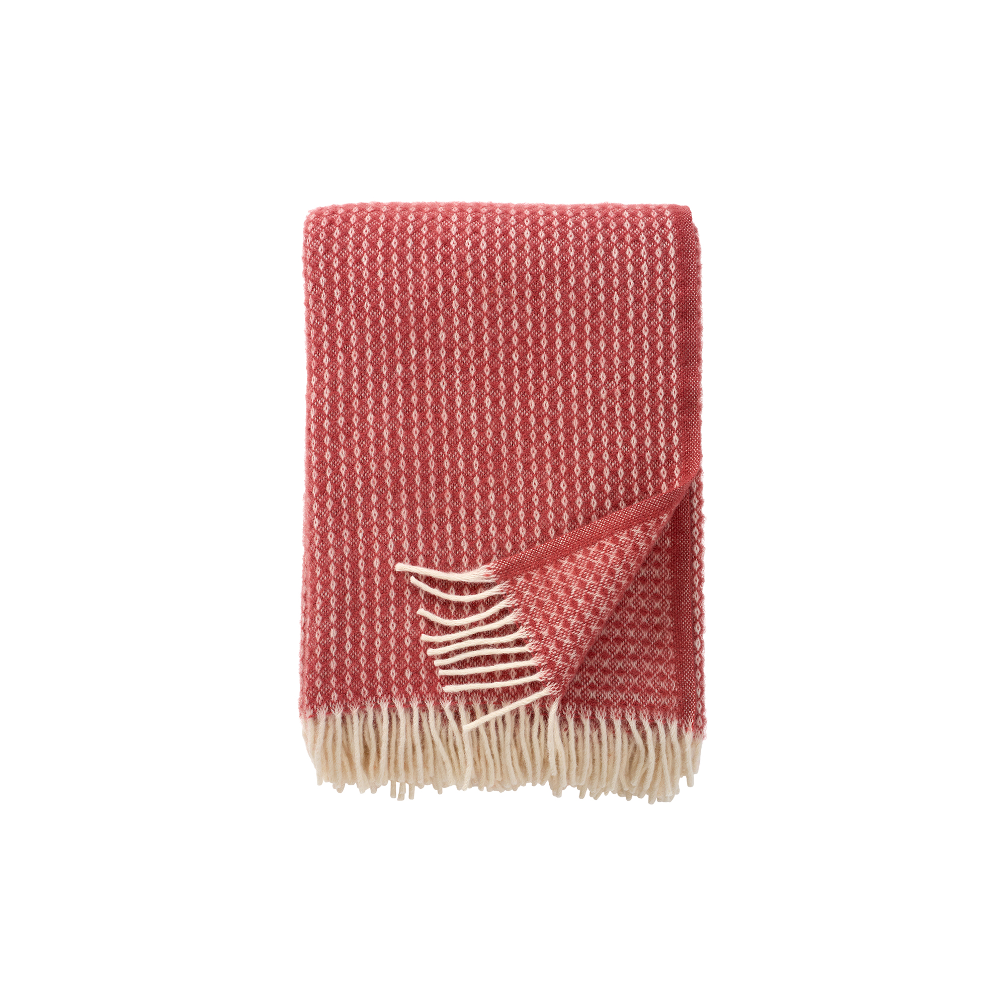 Klippan Yllefabrik - Luna plaid, coral