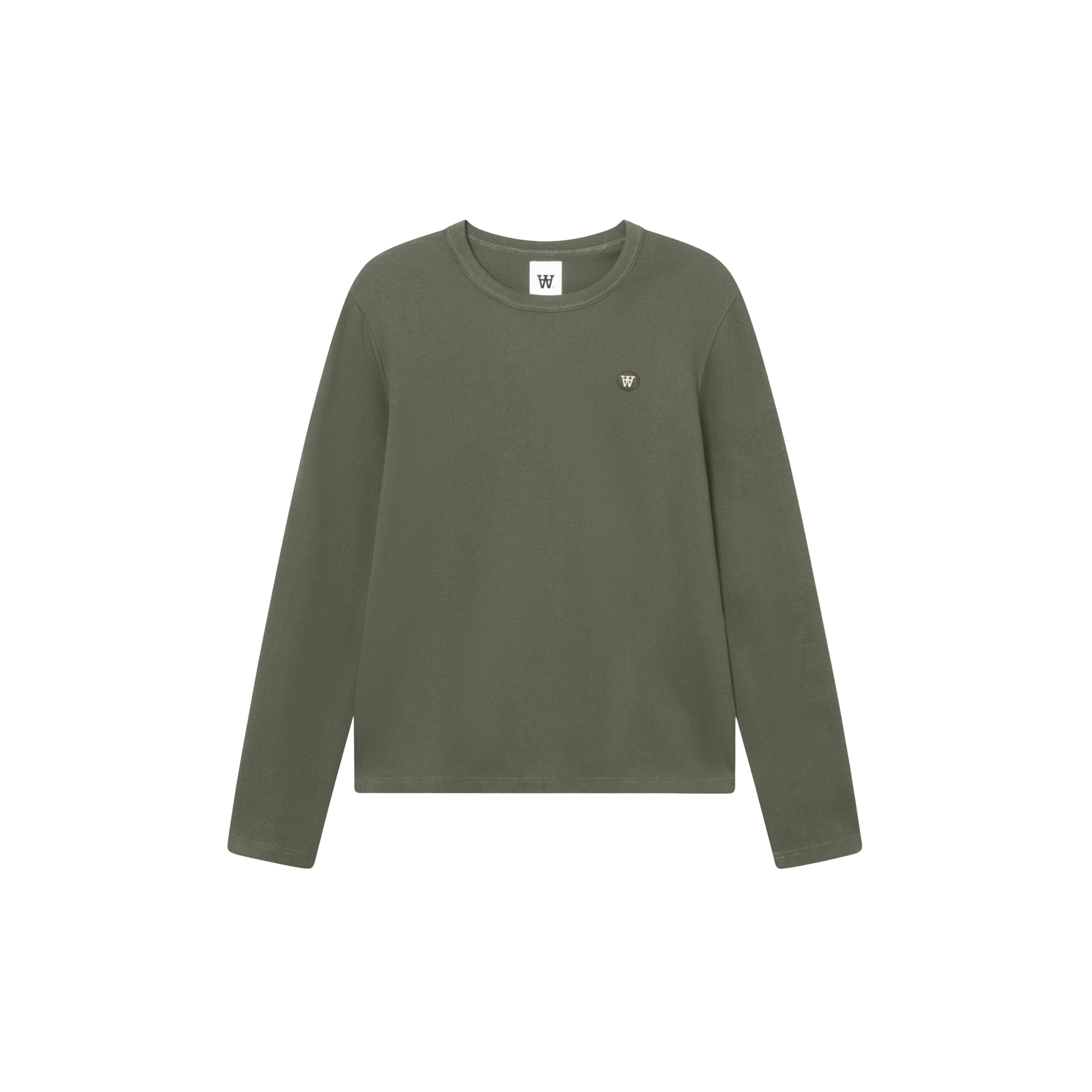 Wood Wood - WWAce LS Tee, grape leaf - Str. S