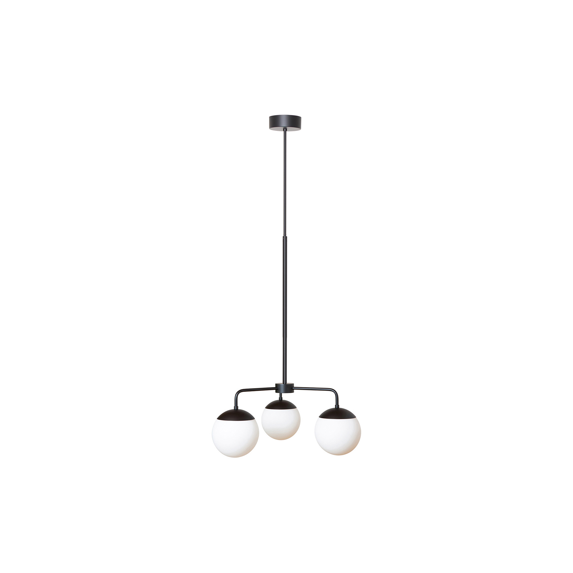 Rubn - Lord 3 Chandelier, black/opal