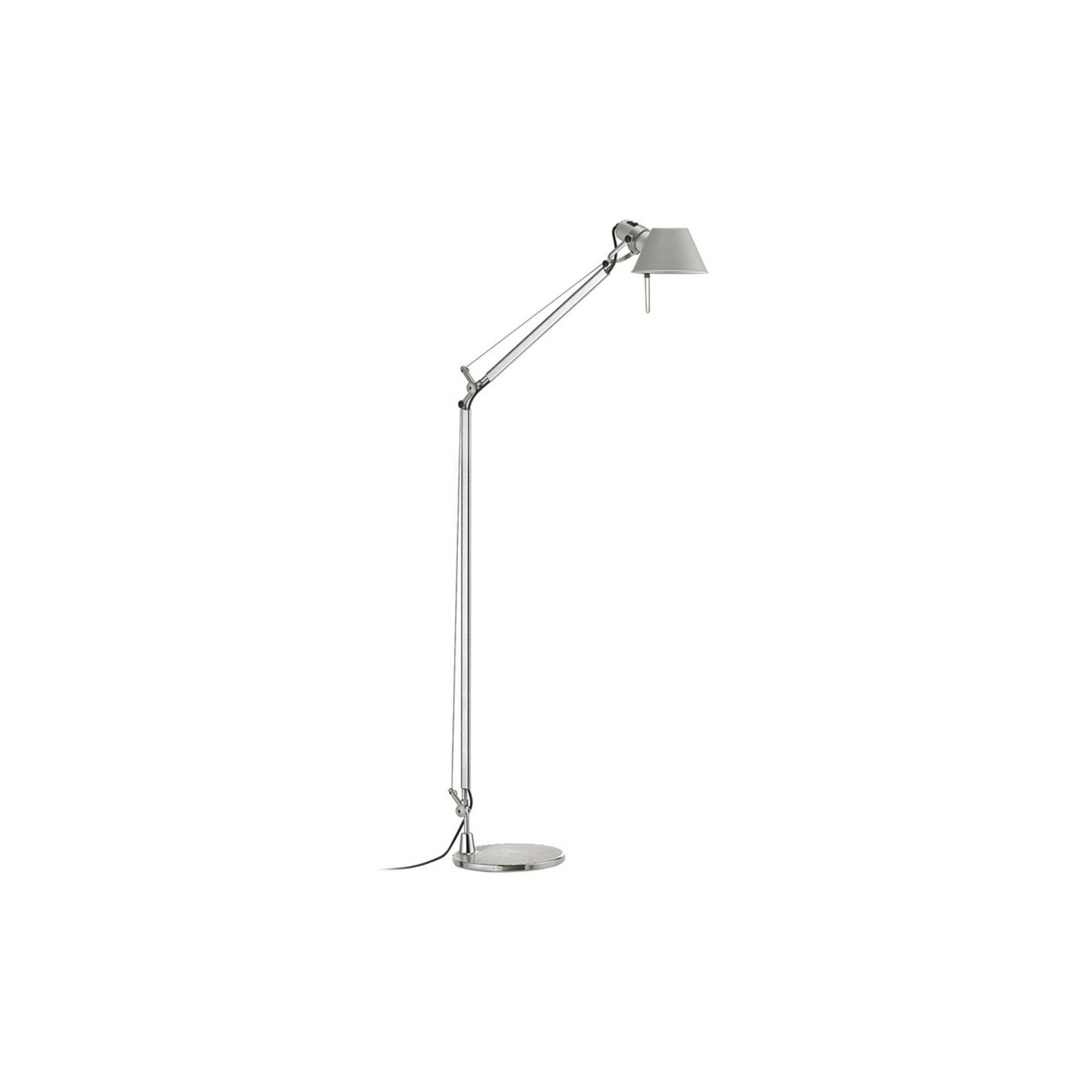 Artemide - Tolomeo Lettura gulvlampe, aluminium - H: 108-167 x Ø 23 cm.