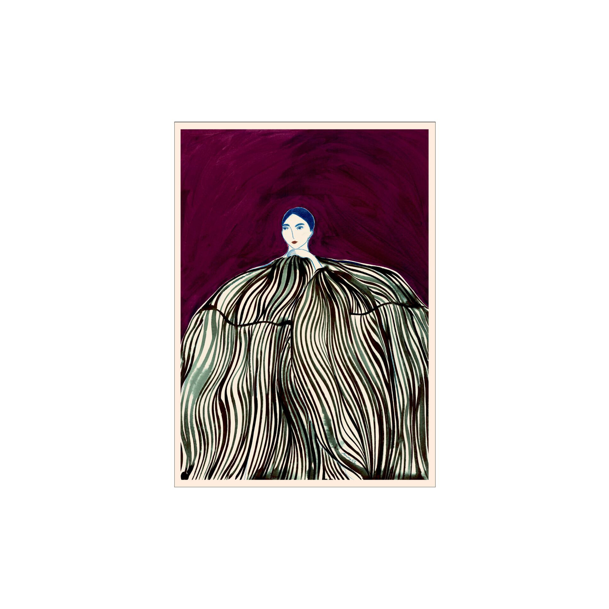 Poster & Frame - Ruby Coat - 50x70 cm