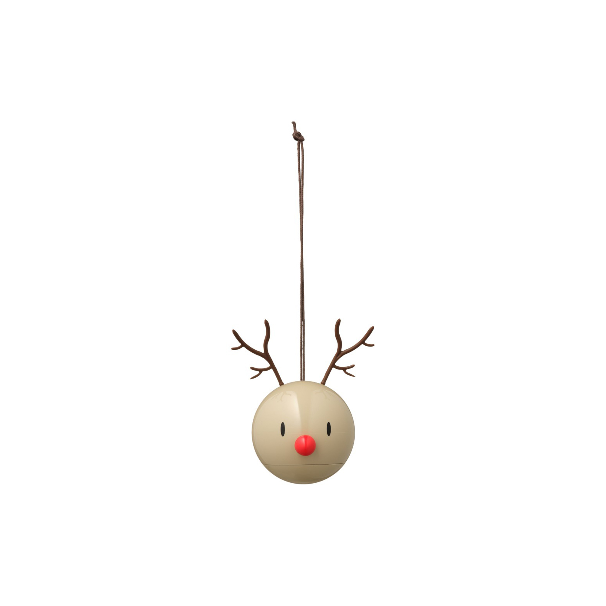 Hoptimist - Reindeer Ornament 2 pcs, latte, Christmas