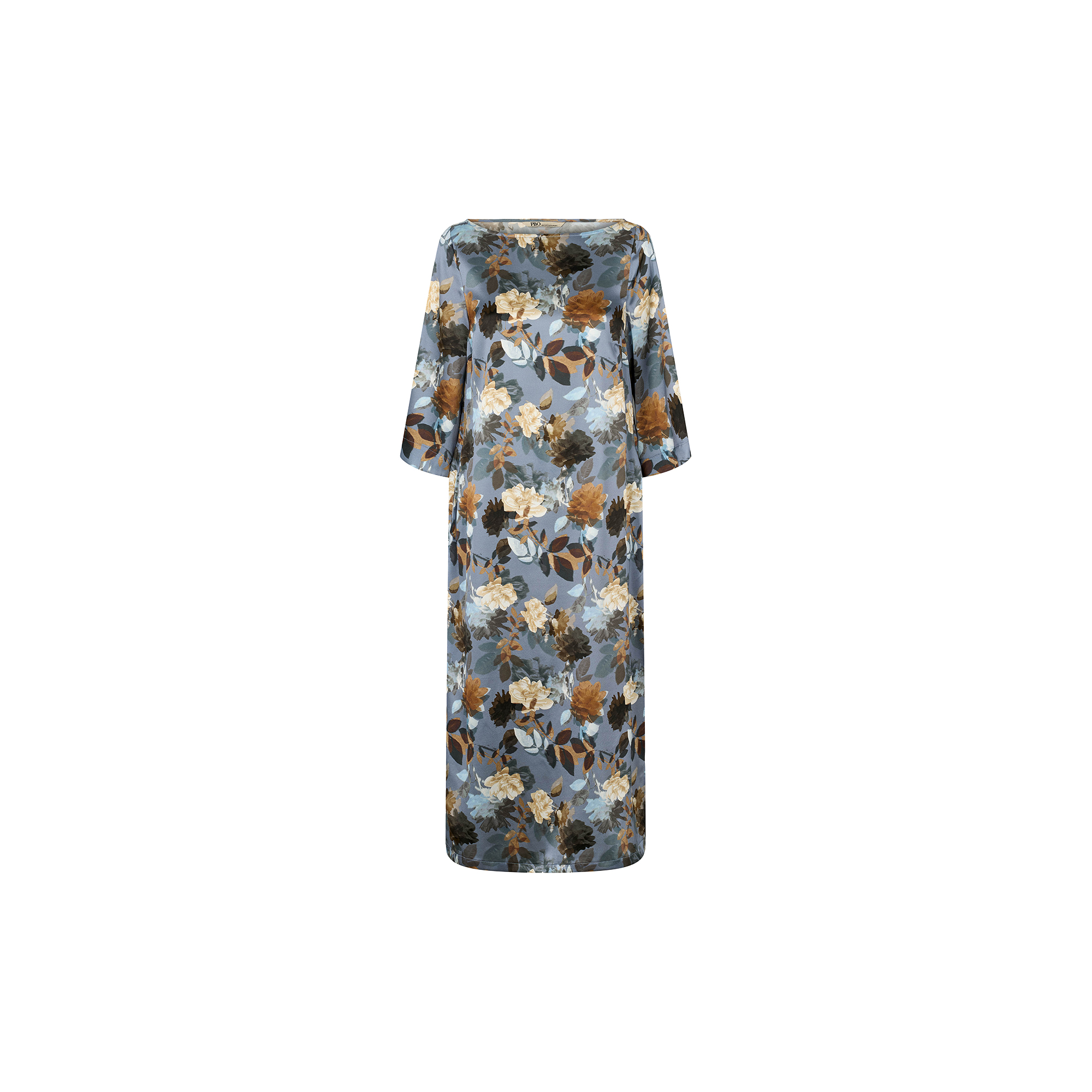 PBO - PBOGiacinto dress, dark flower print - Str. 36