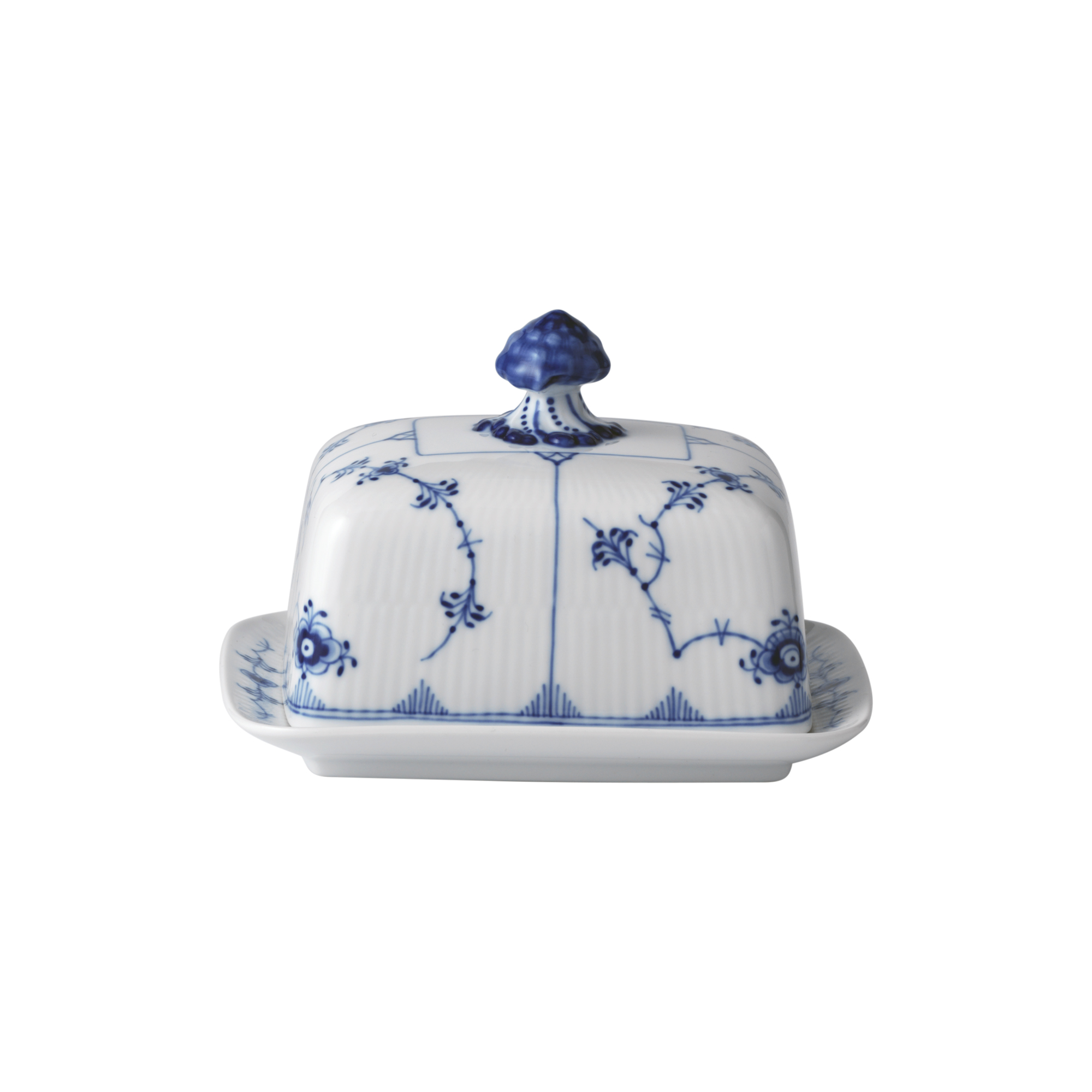 Royal Copenhagen - Musselmalet Riflet smørskål