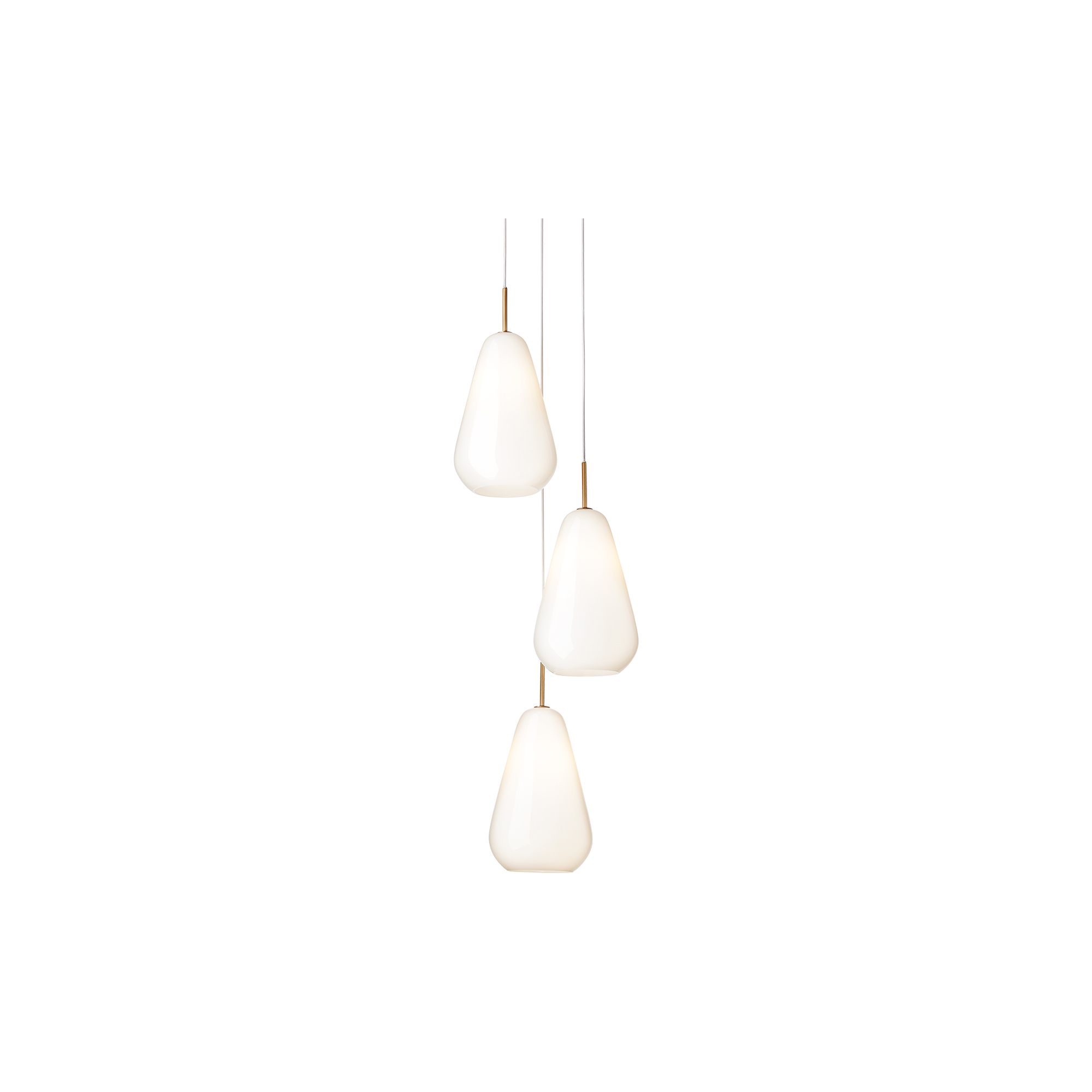 Nuura - Anoli 3 Pendant, nordic gold/opal