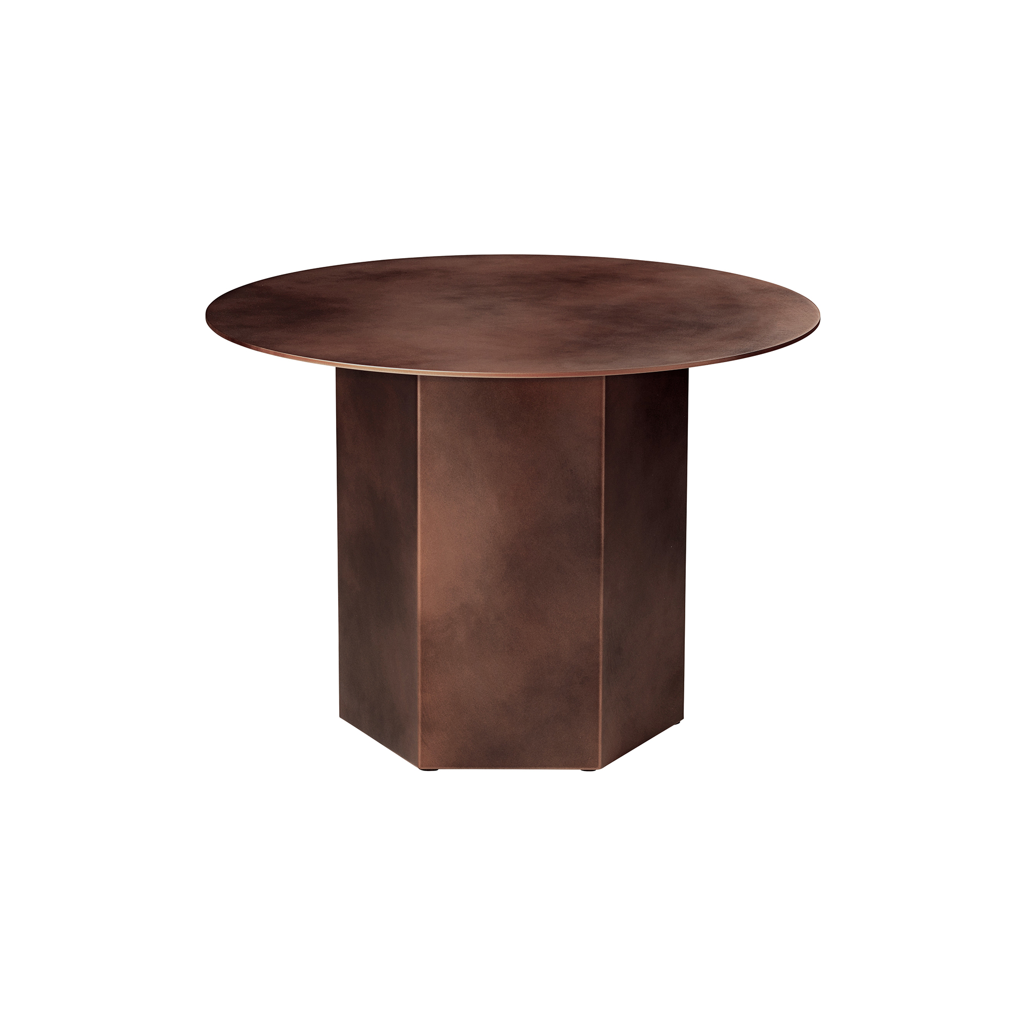 GUBI - Epic Coffee Table, earthy red - Ø60 cm