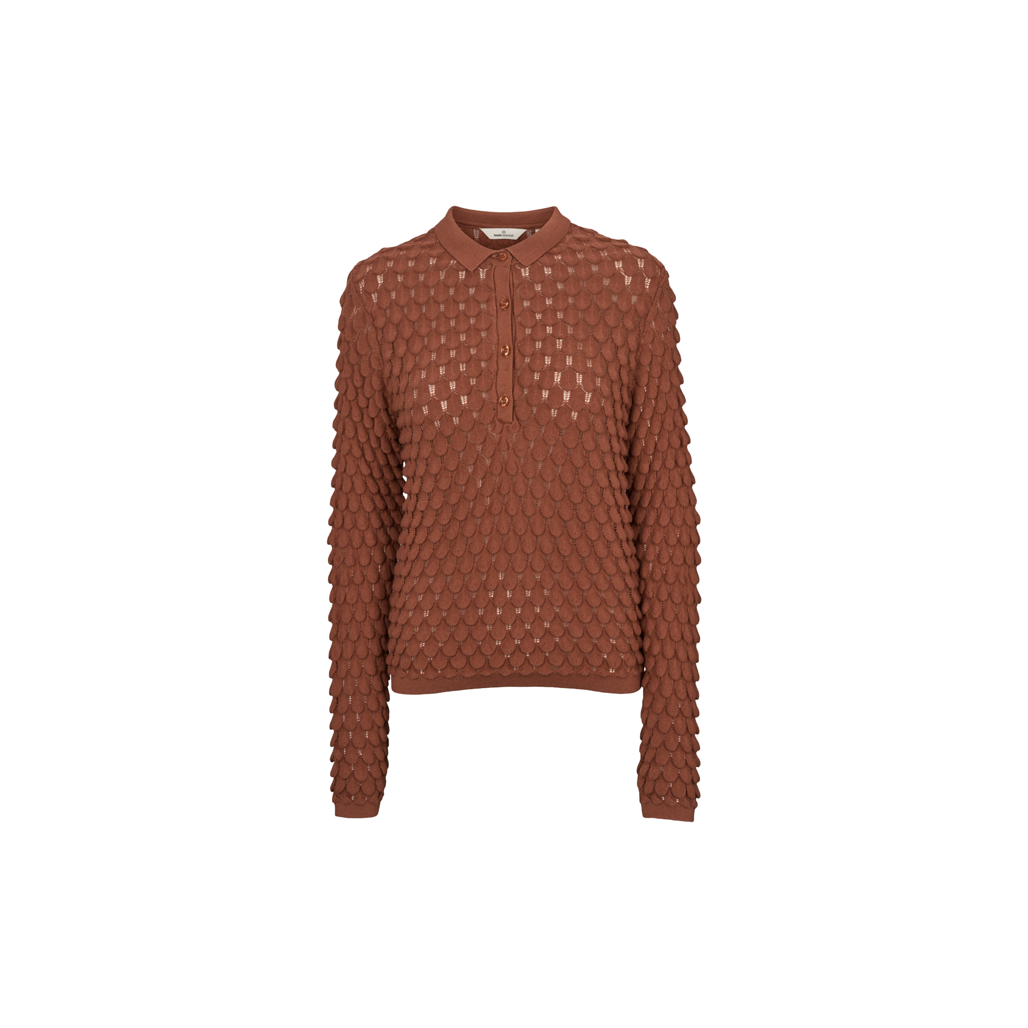 Basic Apparel - Cilla Polo Sweater, tortoise shell - Str. L