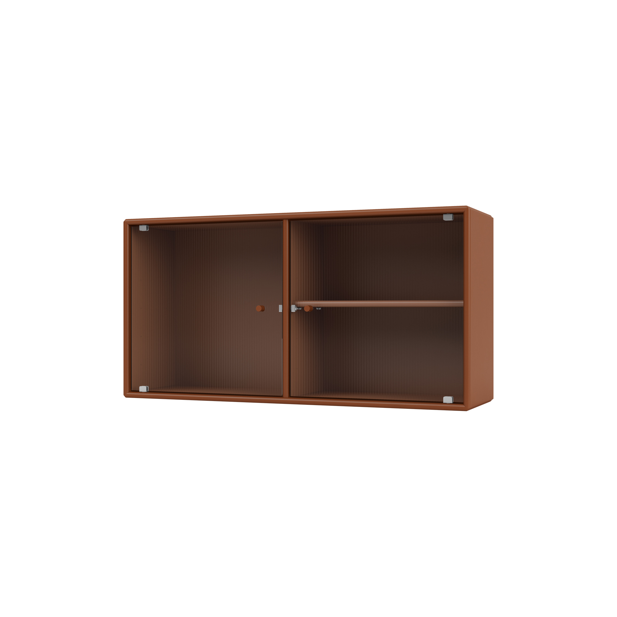 Montana Furniture - RIPPLE I vitrineskab, 146 hazelnut