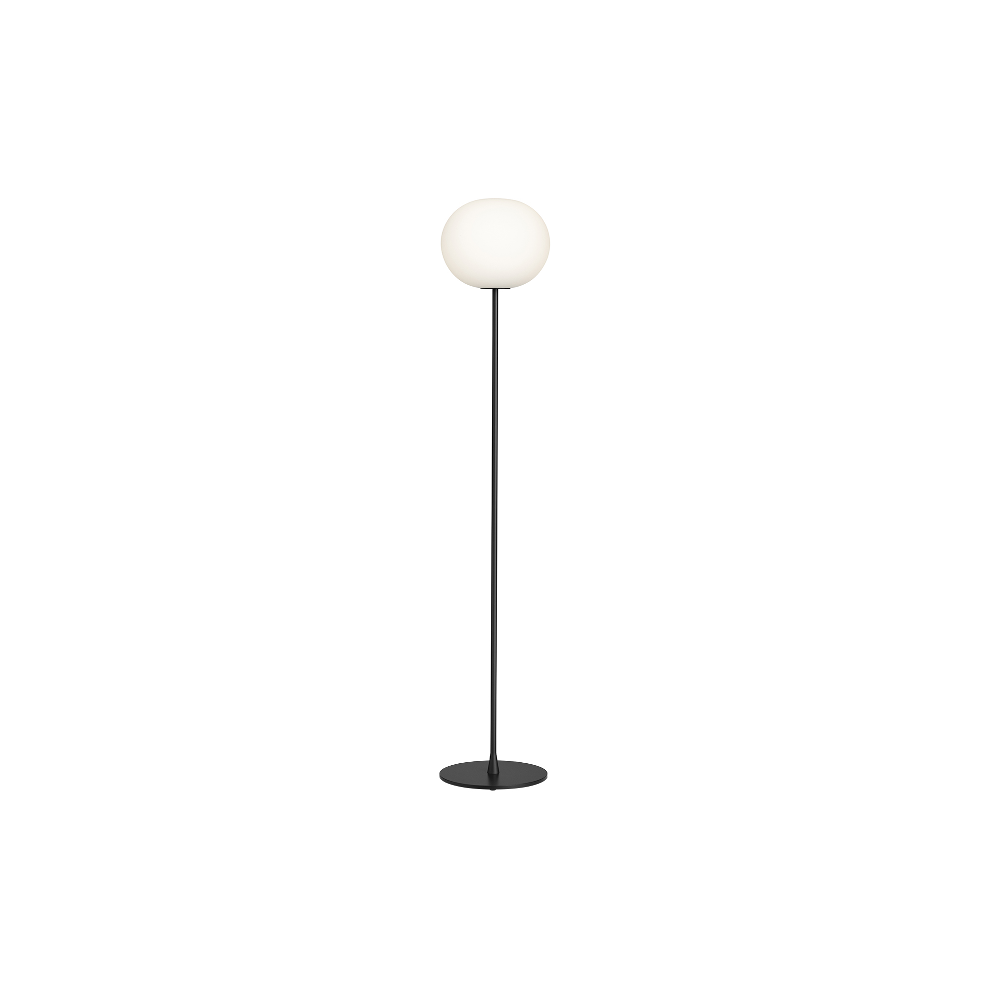 Flos - Glo-Ball F2 Floor Lamp, black/opal