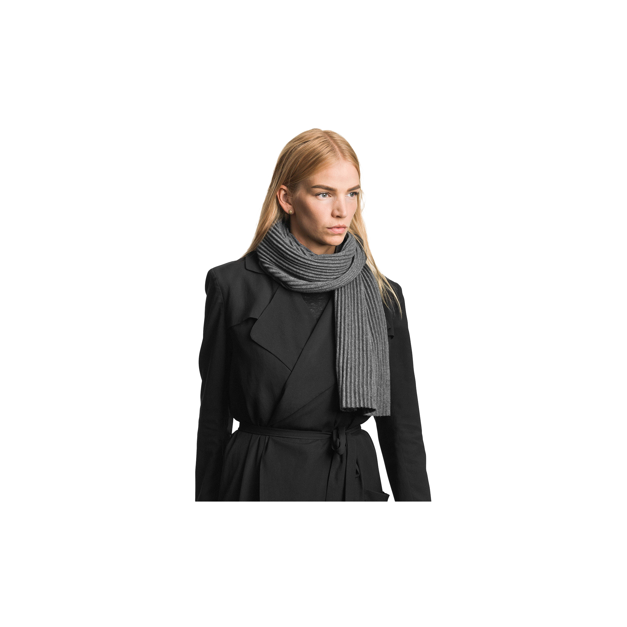 Design House Stockholm - Pleece Short Scarf, dark grey - Short