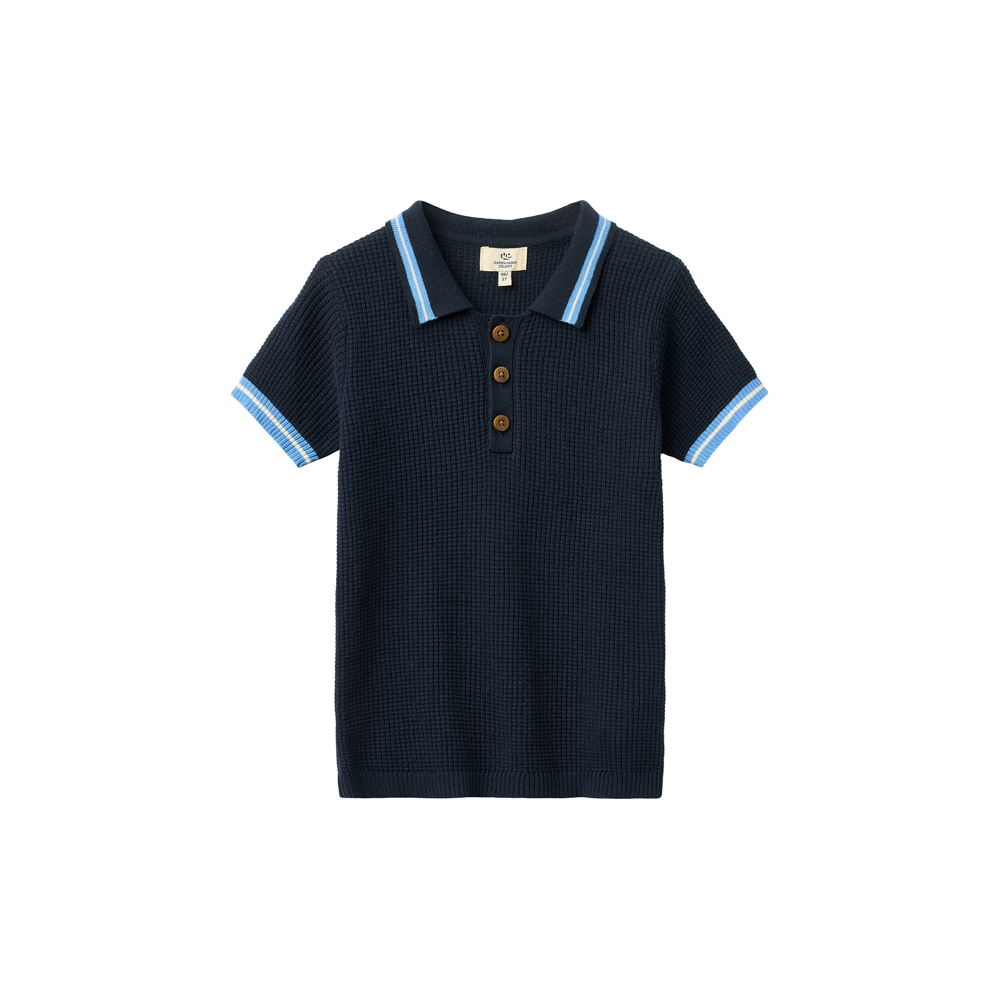 Copenhagen Colors Organics - Knitted Pattern Polo - Str. 122