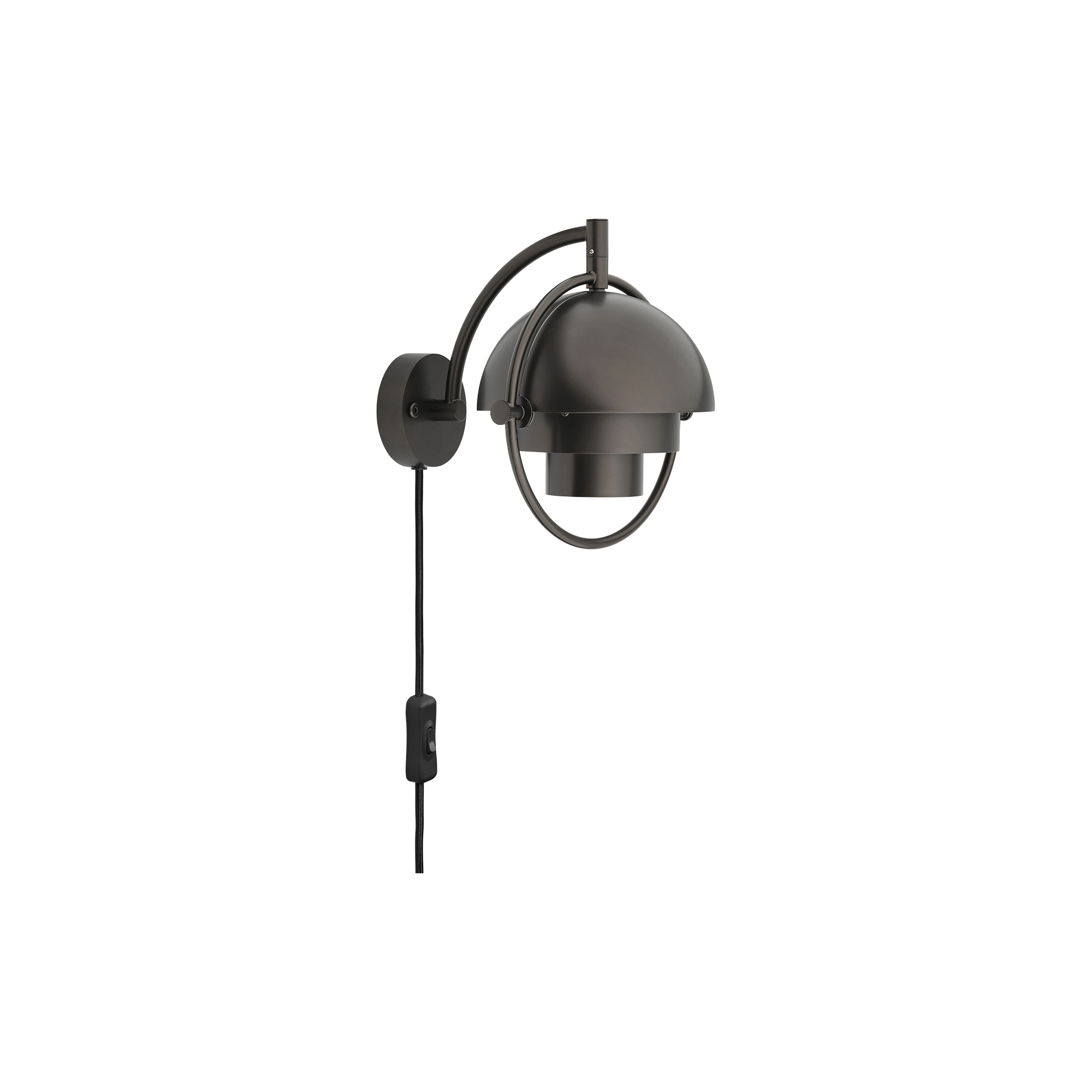 GUBI - Multi-Lite Wall Lamp, black brass