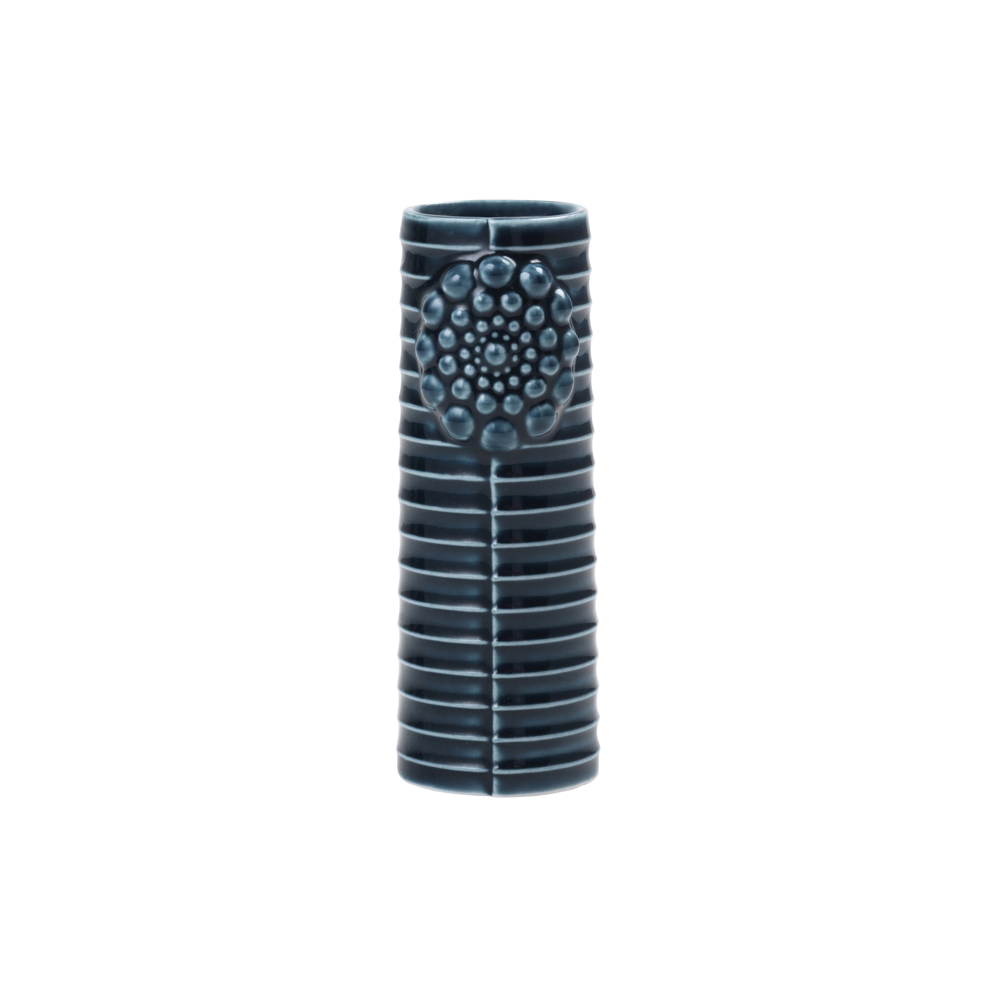 Dottir Nordic Design - Pipanella Lines vase, petrol - Micro
