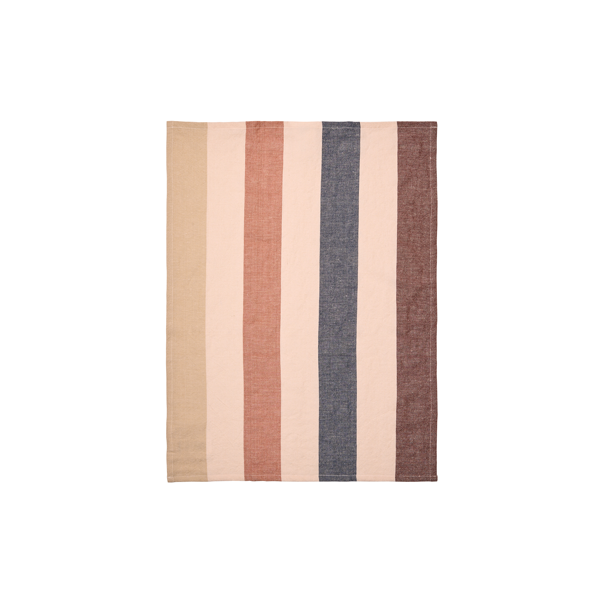 Ferm Living - Hale Tea Towel, cashmere/mocha/indigo blue