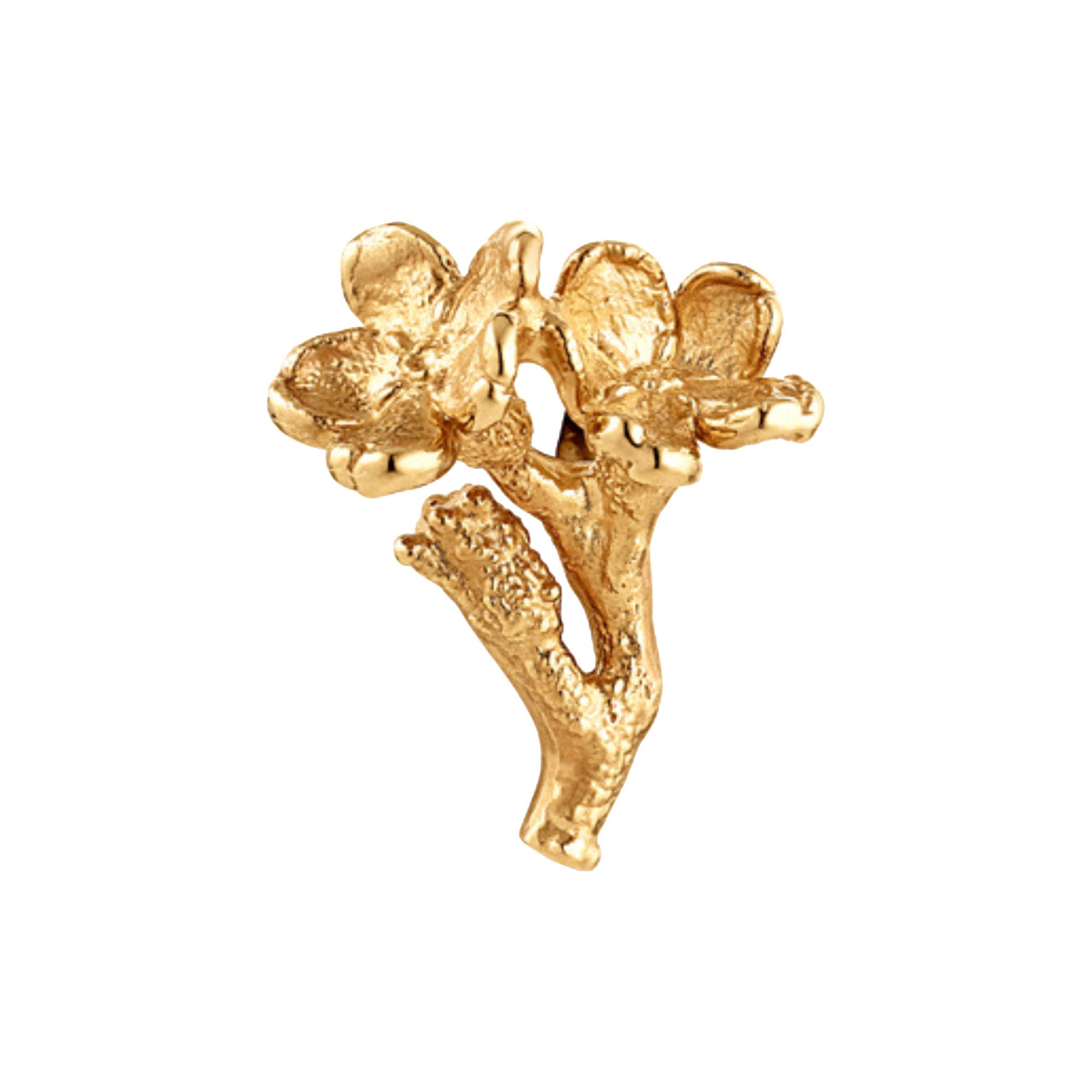 Flora Danica Jewellery - Forglemmigej pin, forgyldt