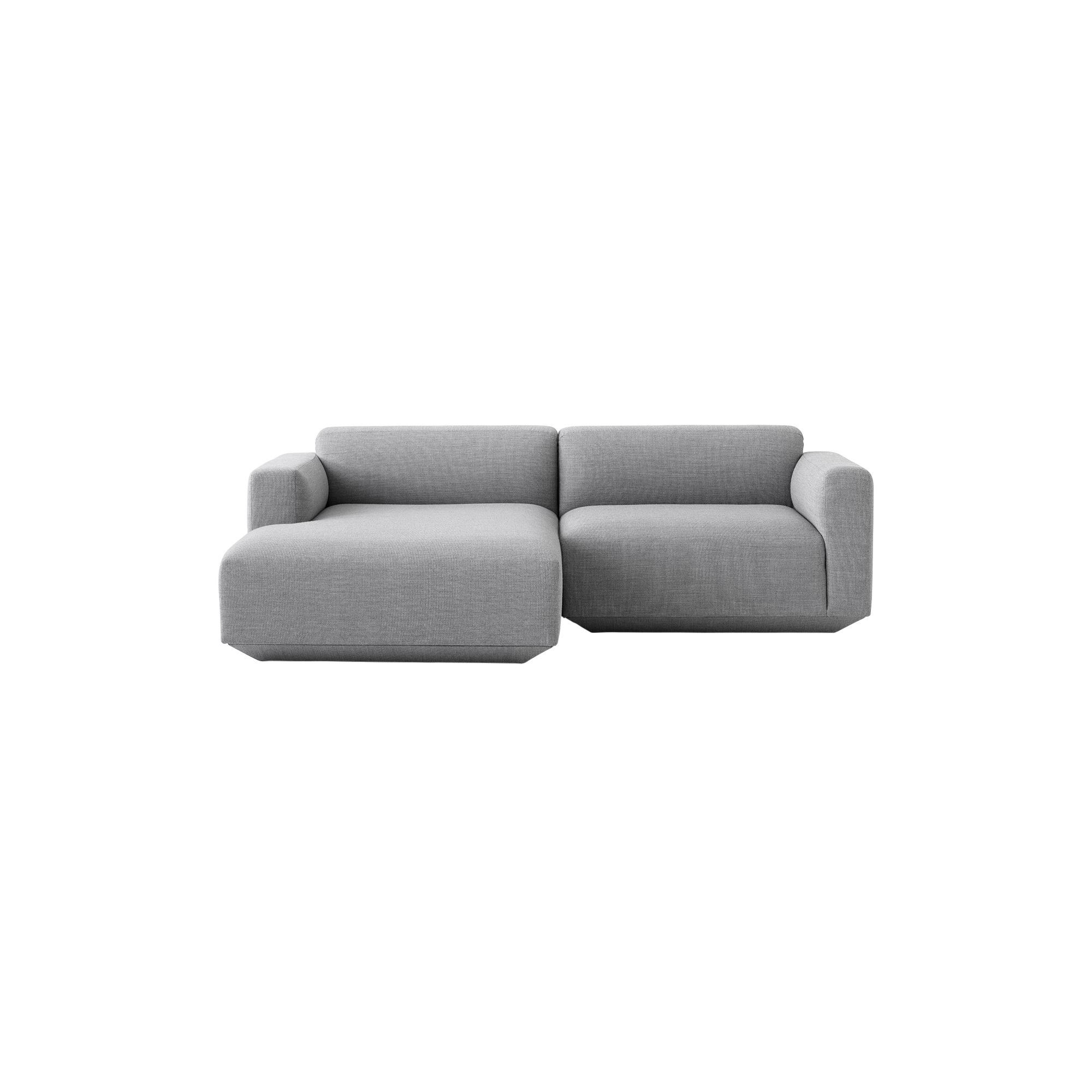 &Tradition - Develius modulsofa C, lysegrå - H: 70 x L: 220 x D: 89/150 cm.