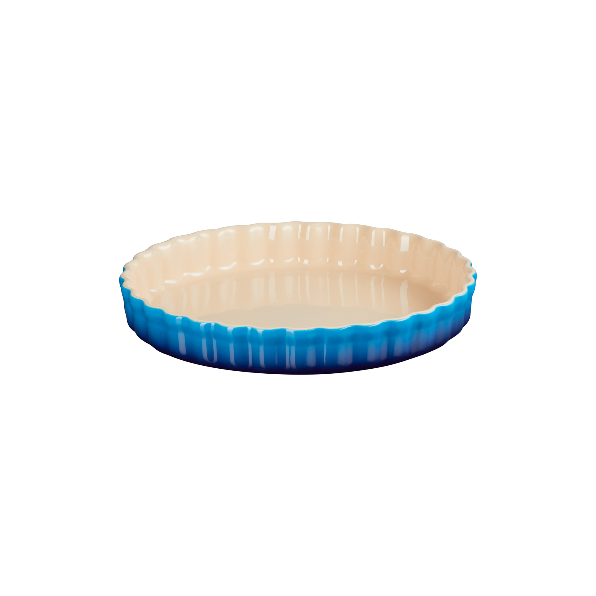 Le Creuset - Heritage tærtefad, azure blue - Ø28 cm