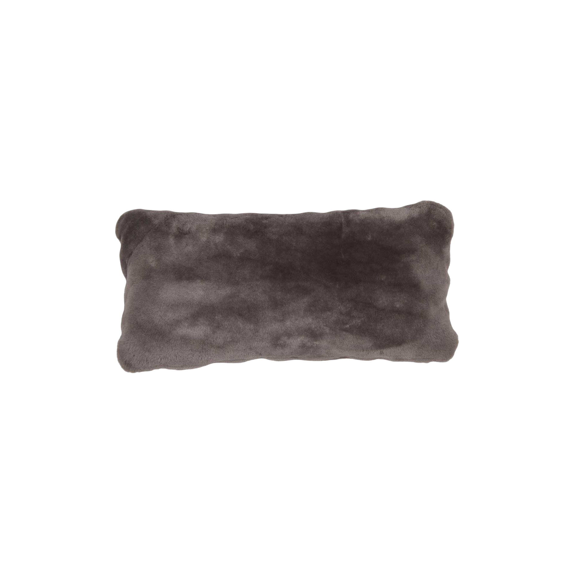 NATURES Collection - Newzealandsk lammeskindspude, dark grey - 28x56 cm.