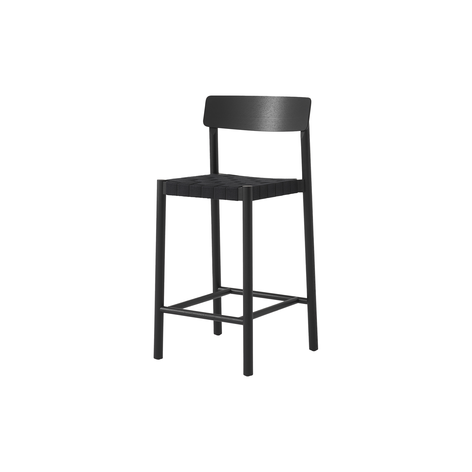 &Tradition - Betty TK12 Counter Chair, black lacquered ash/black