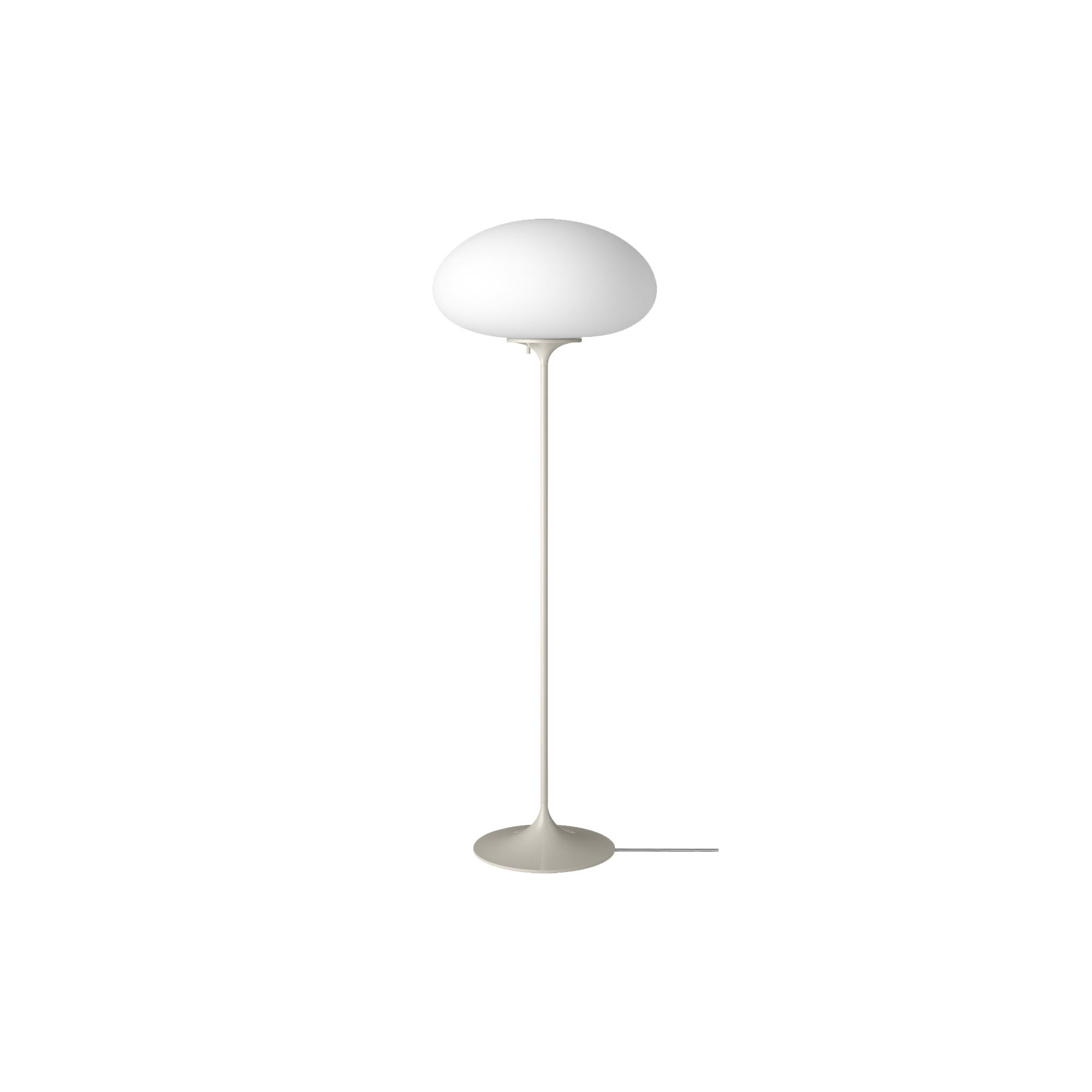 GUBI - Stemlite Floor Lamp, pebble grey - H: 110 x Ø 38 cm.