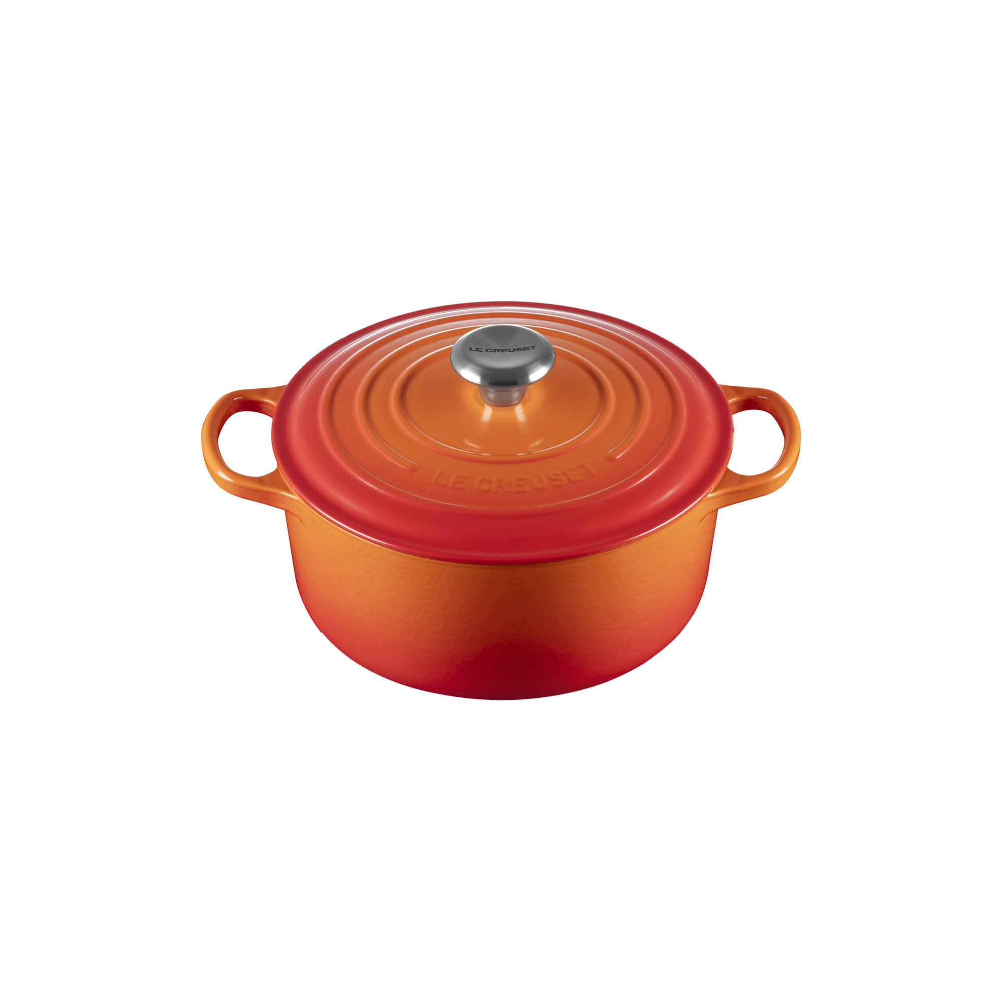 Le Creuset - Signature rund støbejernsgryde Ø 24 cm, volcanic - Ø24 cm