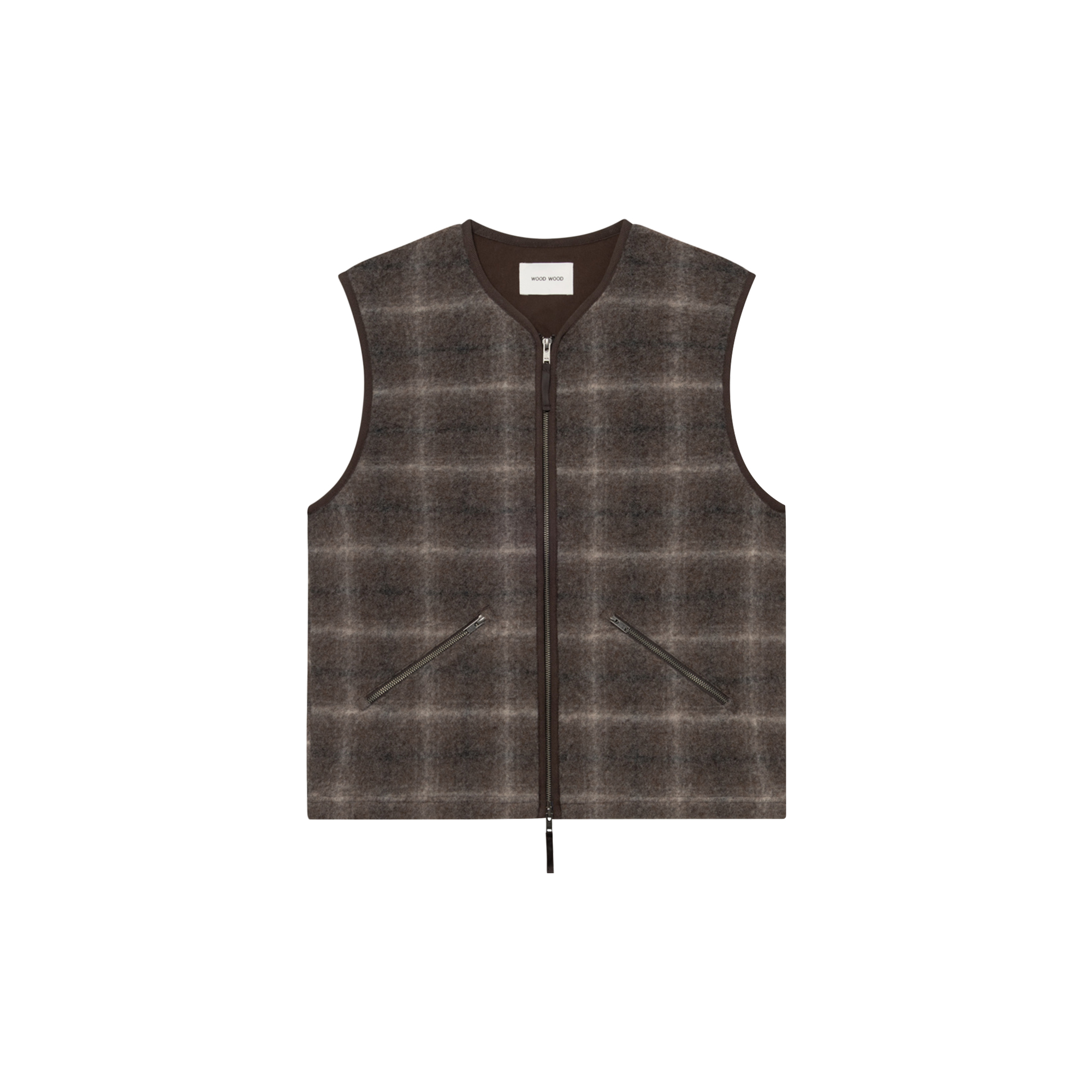 Wood Wood - WWEik vest, delicioso check - Str. XL