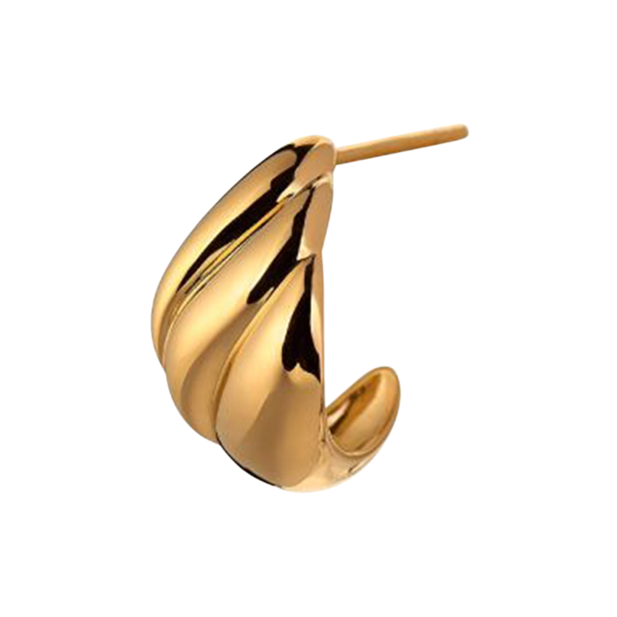 Stine A Jewelry - Velvet Creol Single, gold