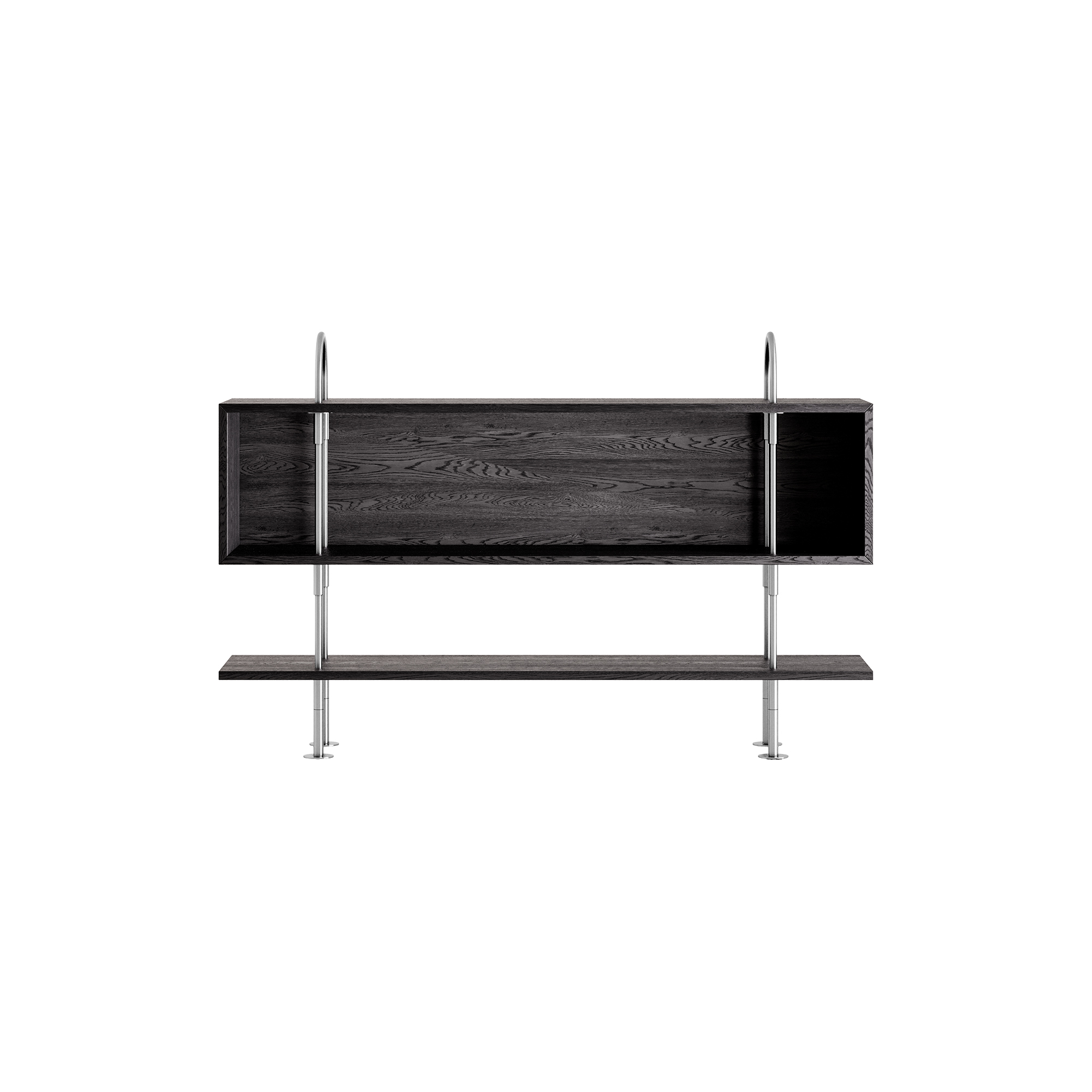 GUBI - Keen Shelving, steel/ash veneer