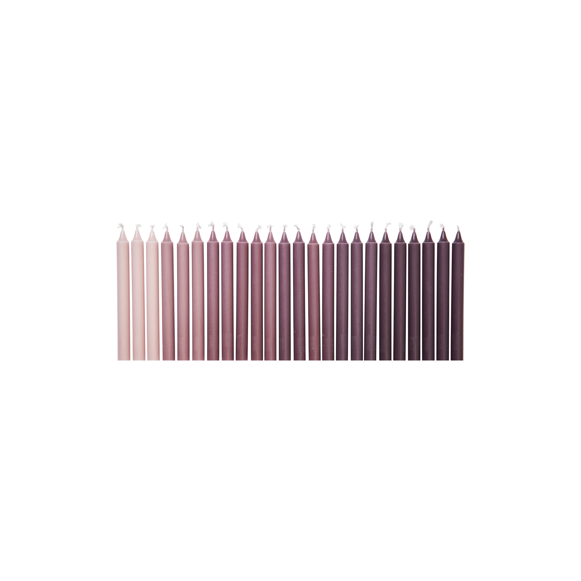 Ferm Living - Ombre Candles 24 stk., dark grape