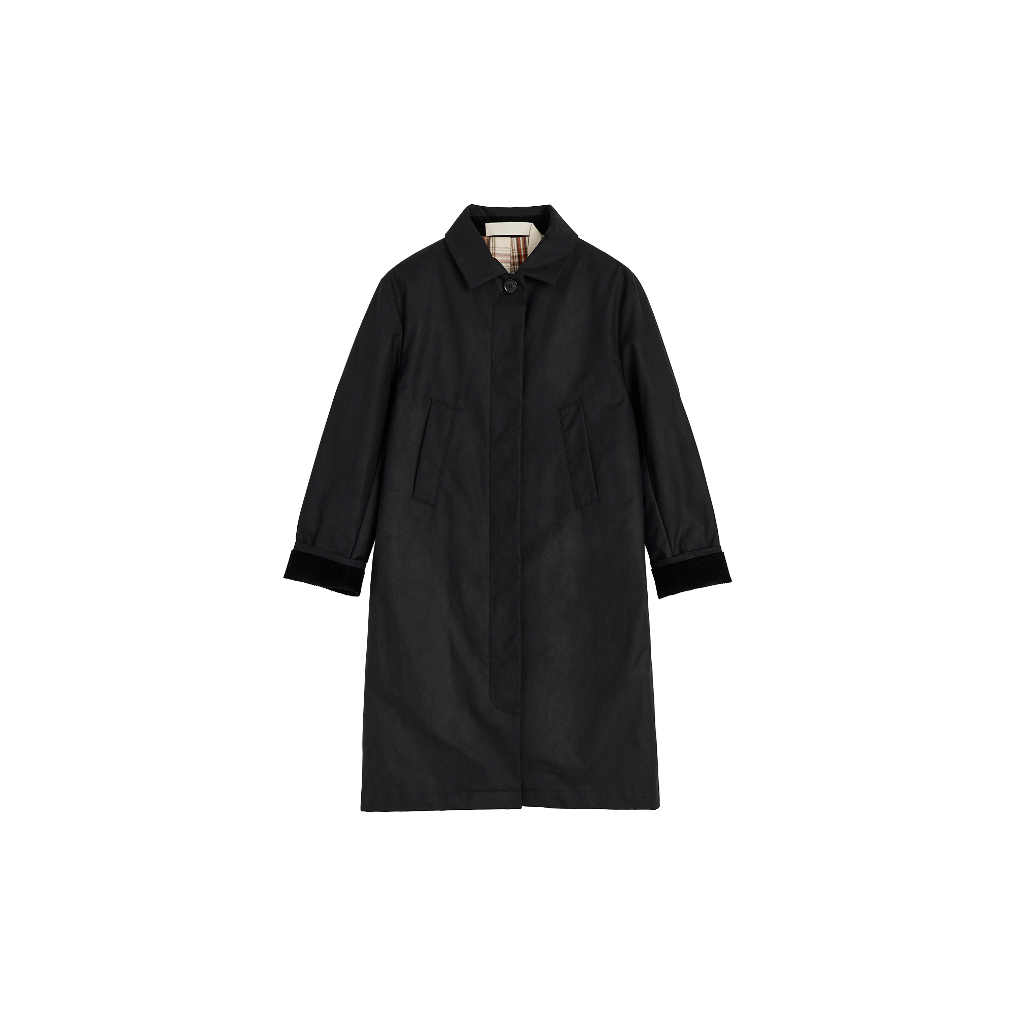Aiayu - Noor Coat Oilskin, black - Str. S