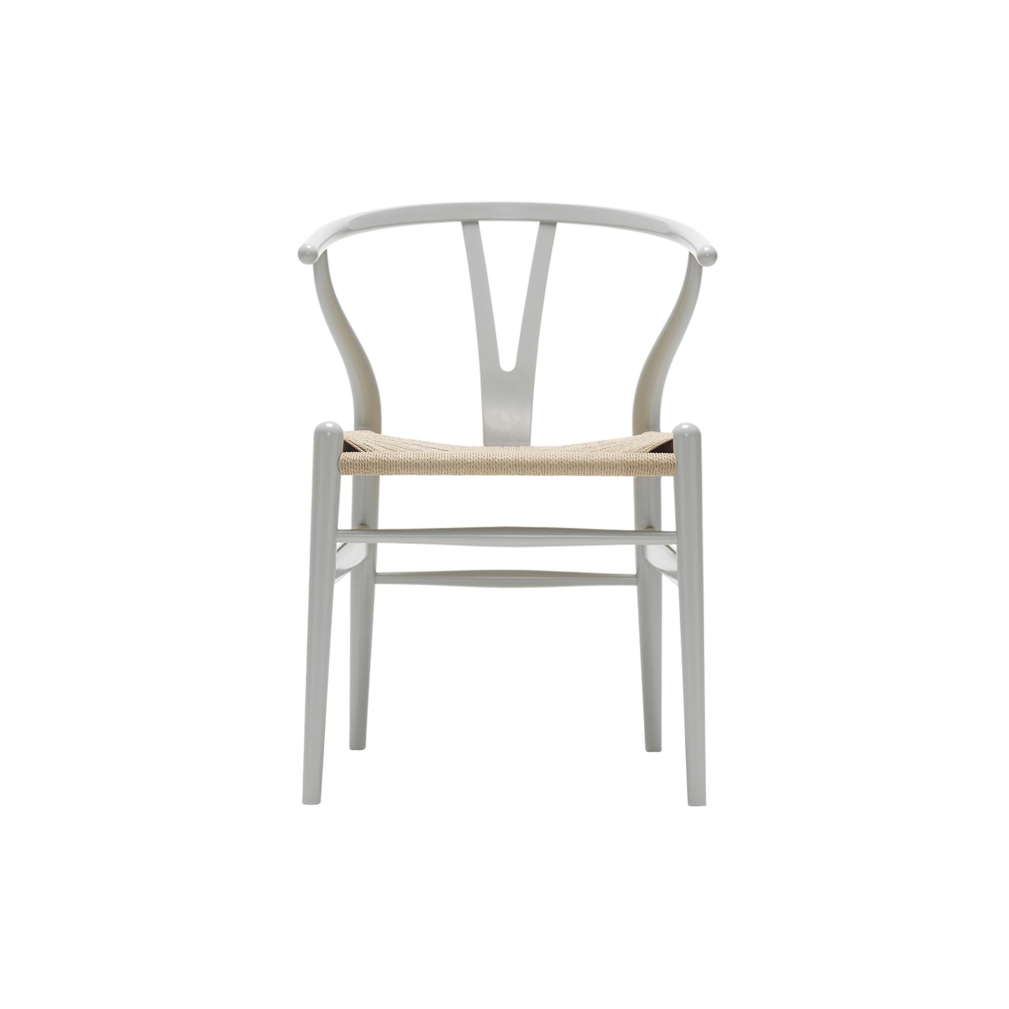 Carl Hansen & Søn - CH24 Y-stolen spisebordsstol, silver grey/natur - H: 76 x B: 55 x D: 51 cm.