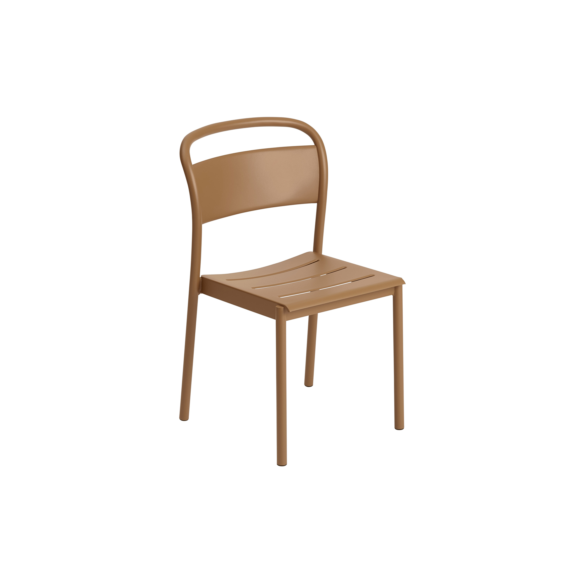 Muuto - Linear Steel Side Chair, burnt orange