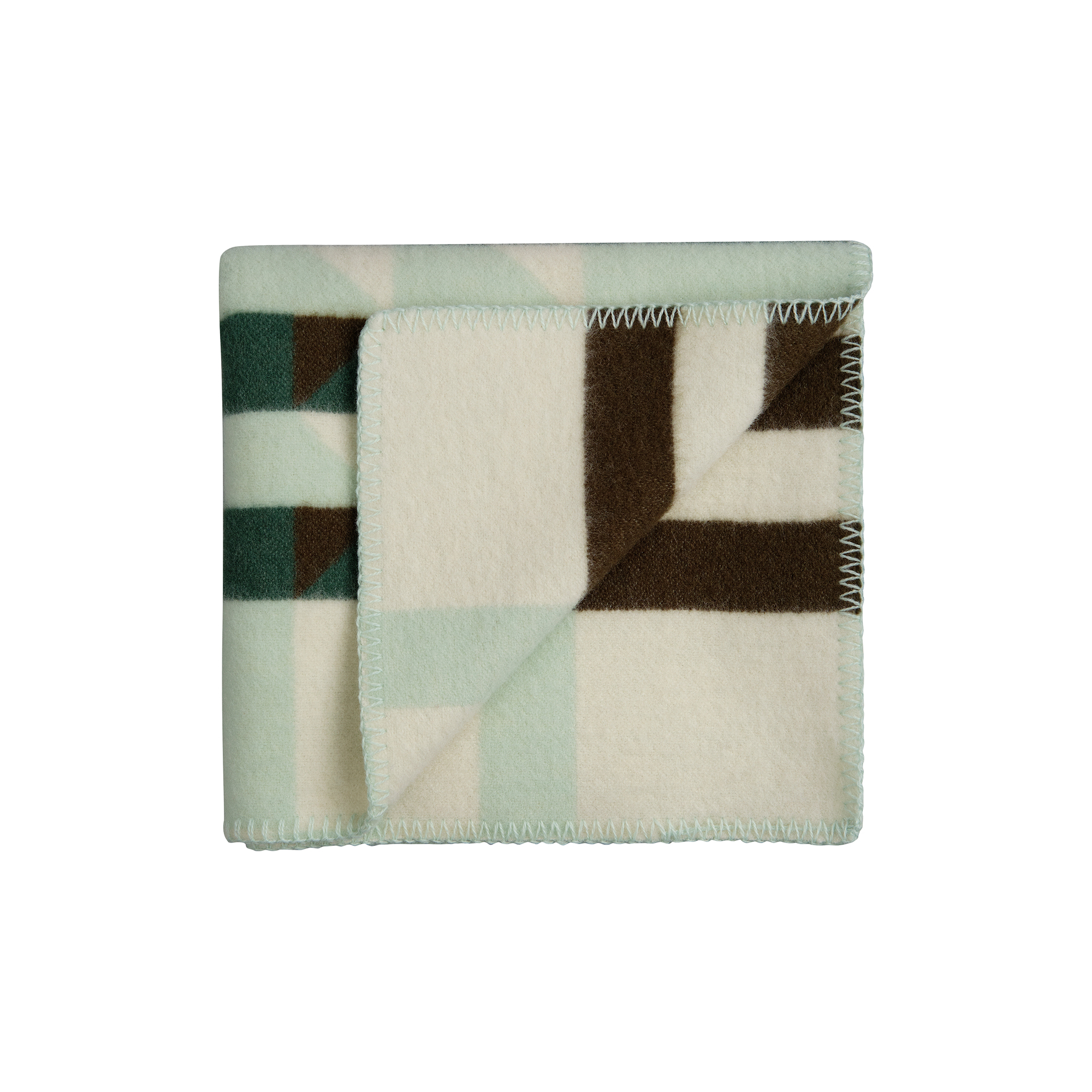 Røros Tweed - KVAM Half Size Throw, green