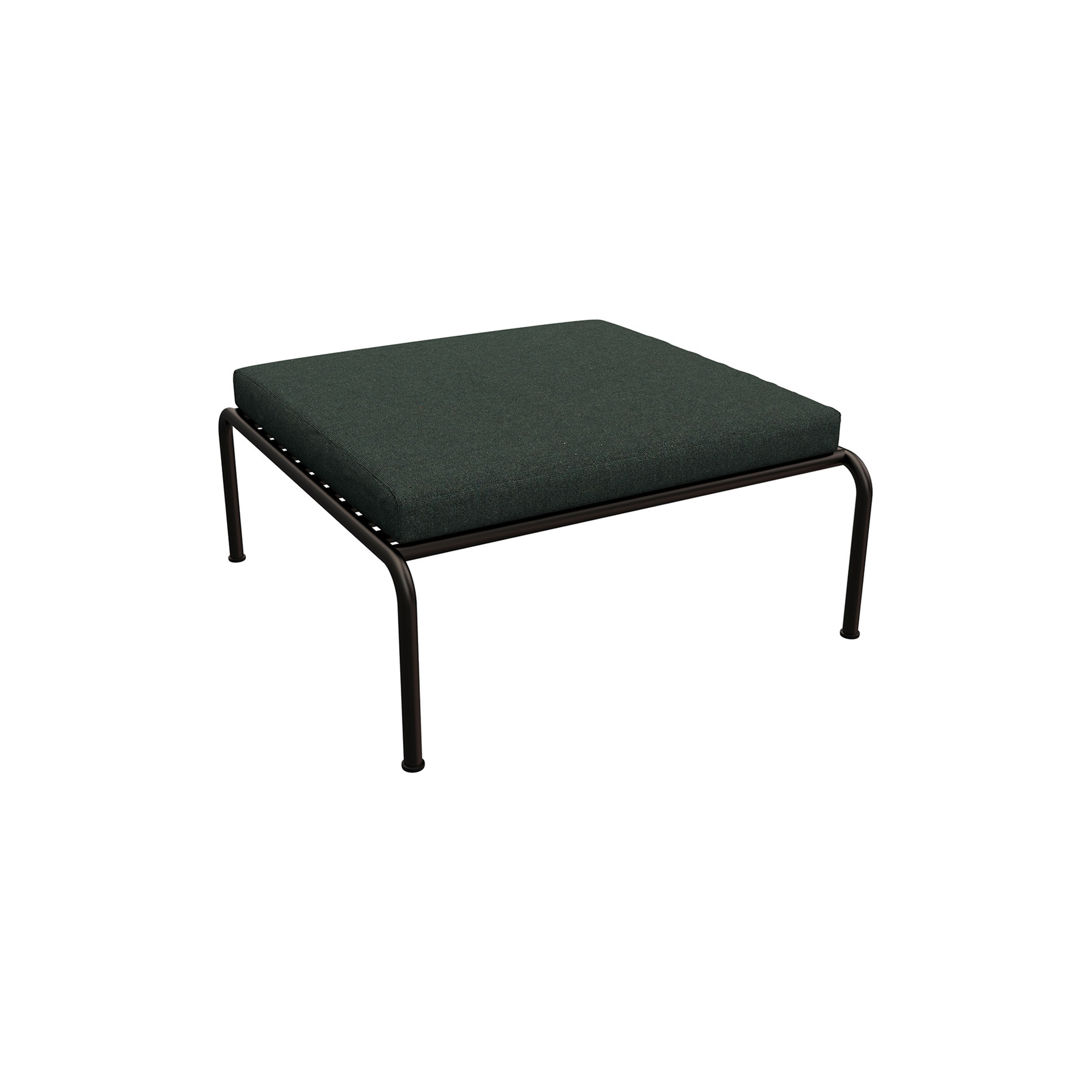 HOUE - AVON lounge fodskammel, alpine green/black - H: 40,5 x B: 81 x D: 81 cm.