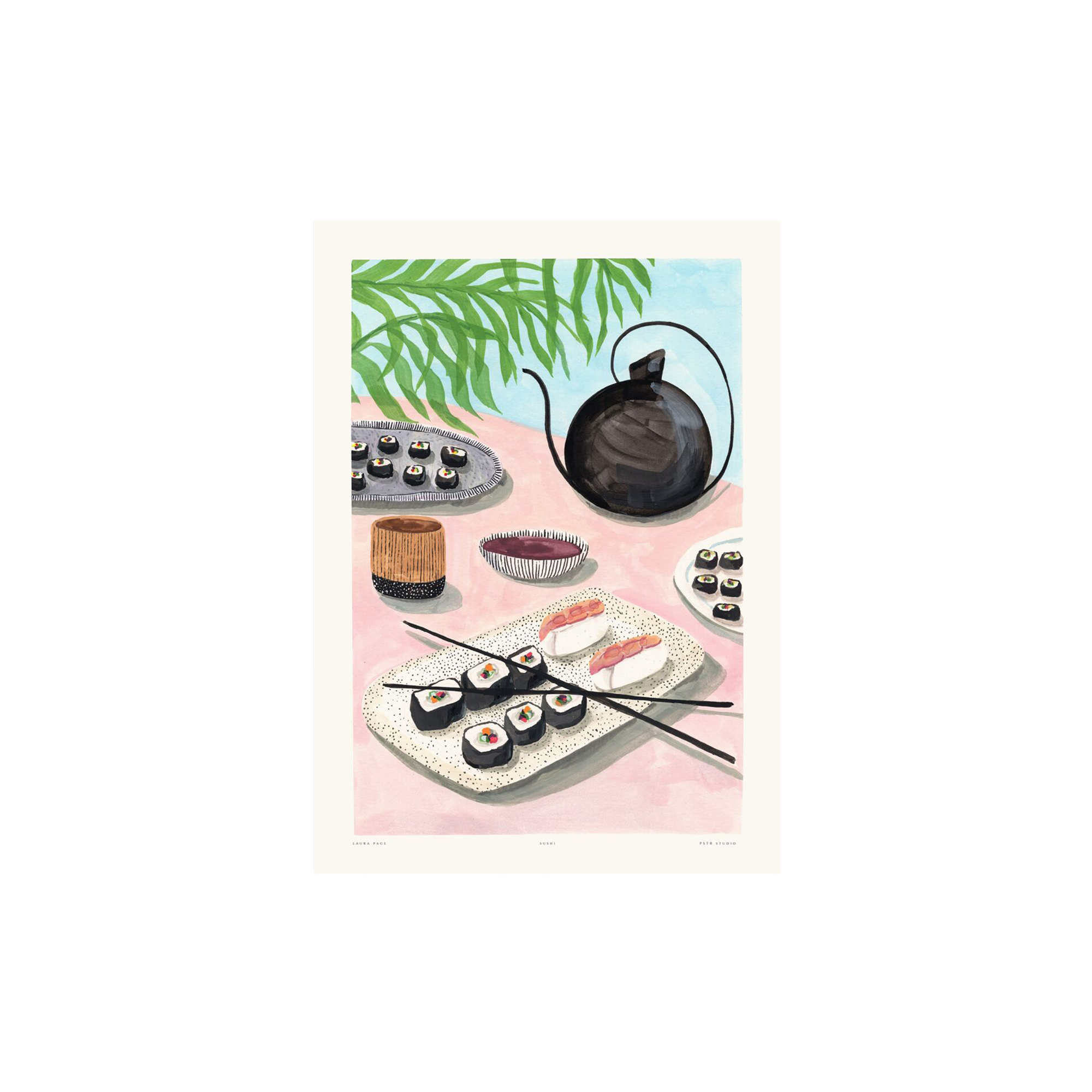 Poster & Frame - Laura - Sushi - 50x70 cm