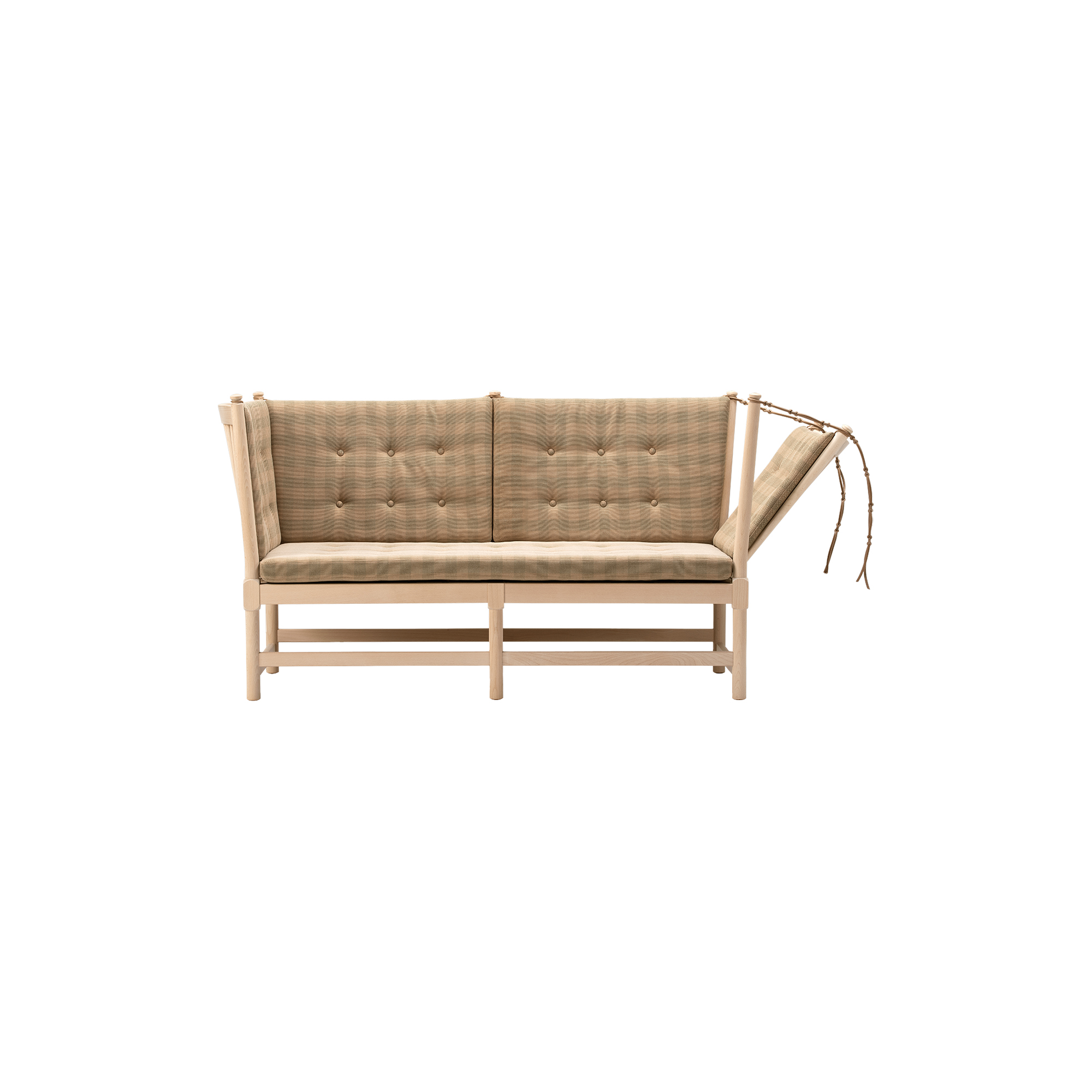 Fredericia Furniture - Tremmesofaen, Steelcut Beat 0335/soap treated beech