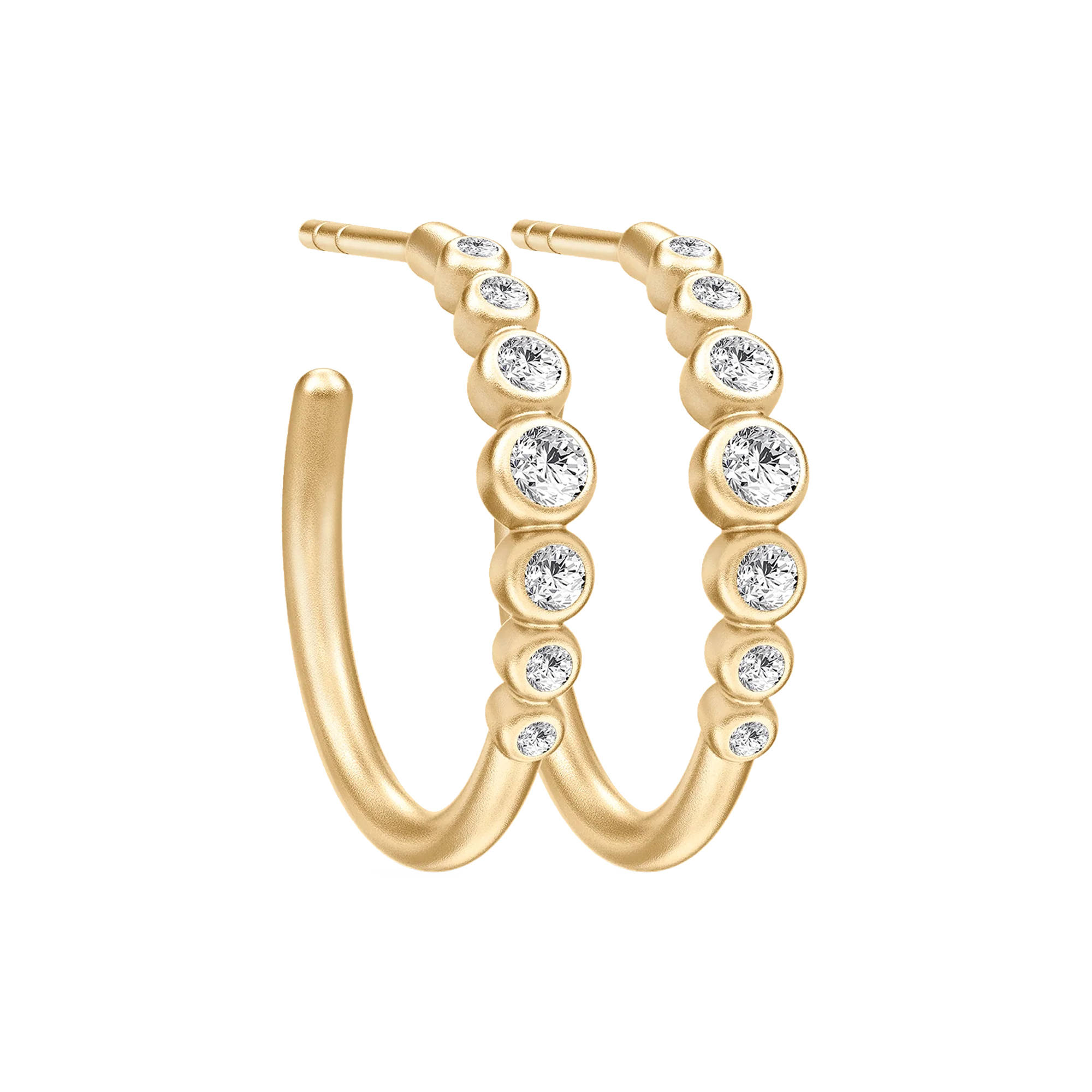 Julie Sandlau - Grace Hoops, gold plated