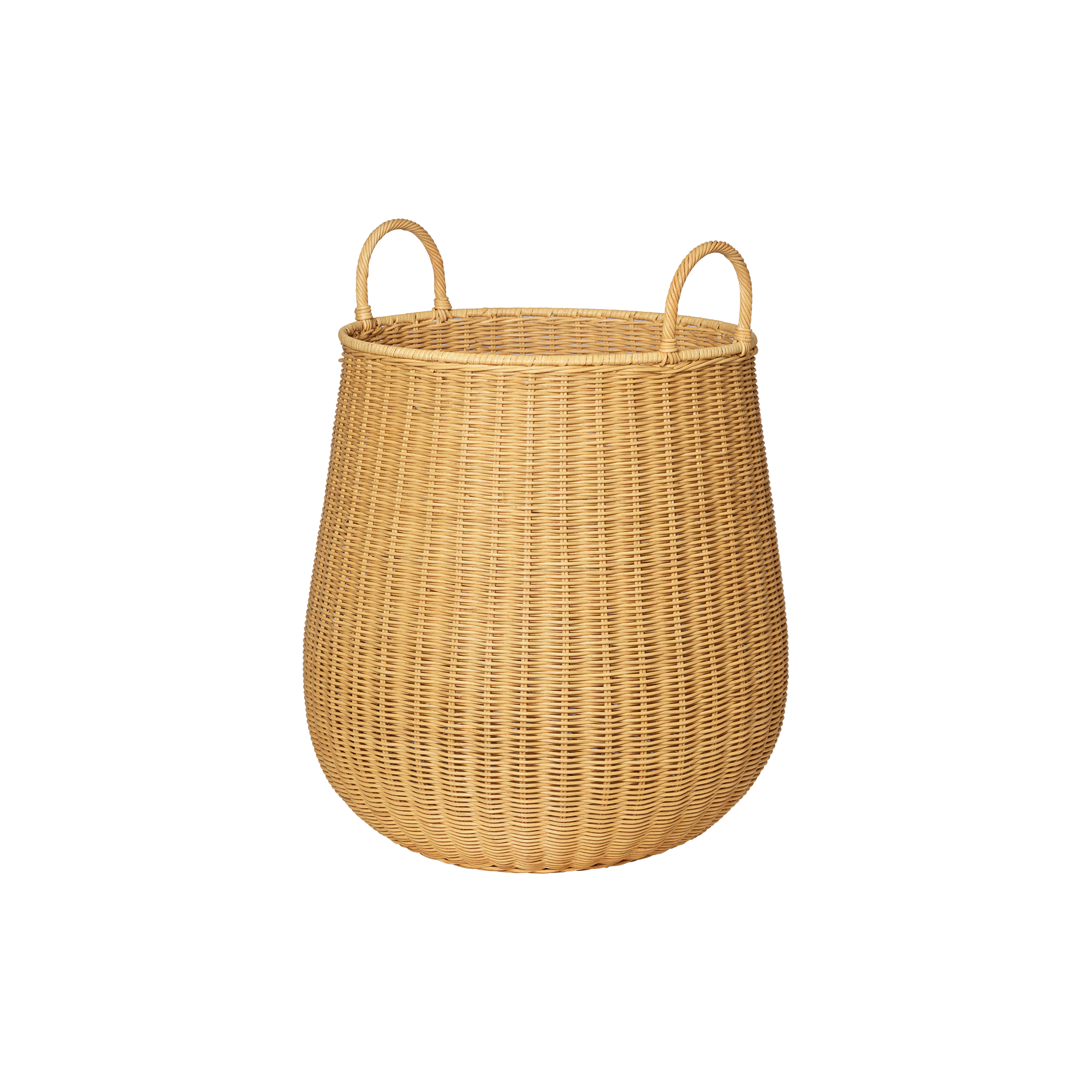 Ferm Living - Braided Laundry Basket | Medium | Natural | Flettet Vasketøjskurv - Medium