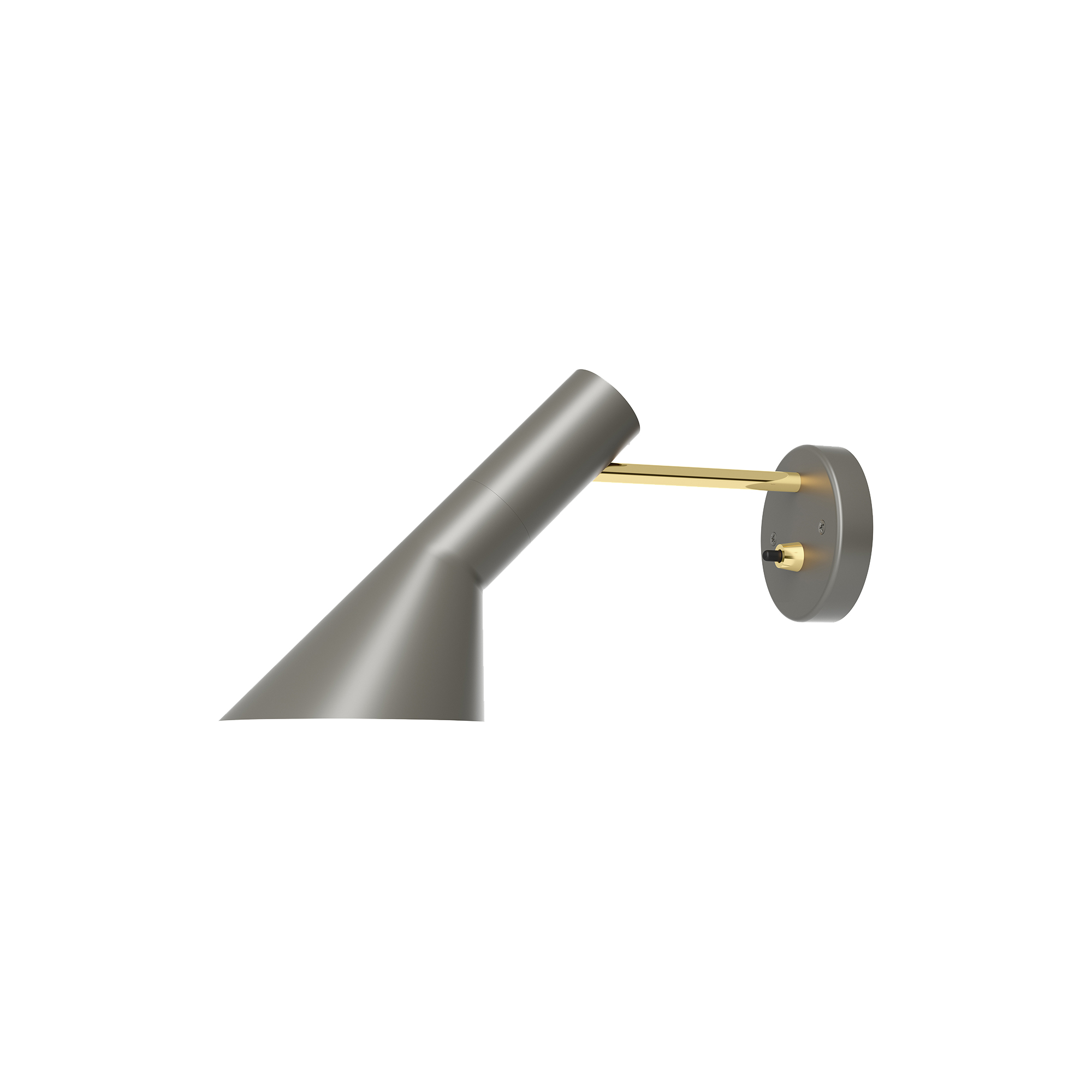Louis Poulsen - AJ væglampe, brass/warm grey