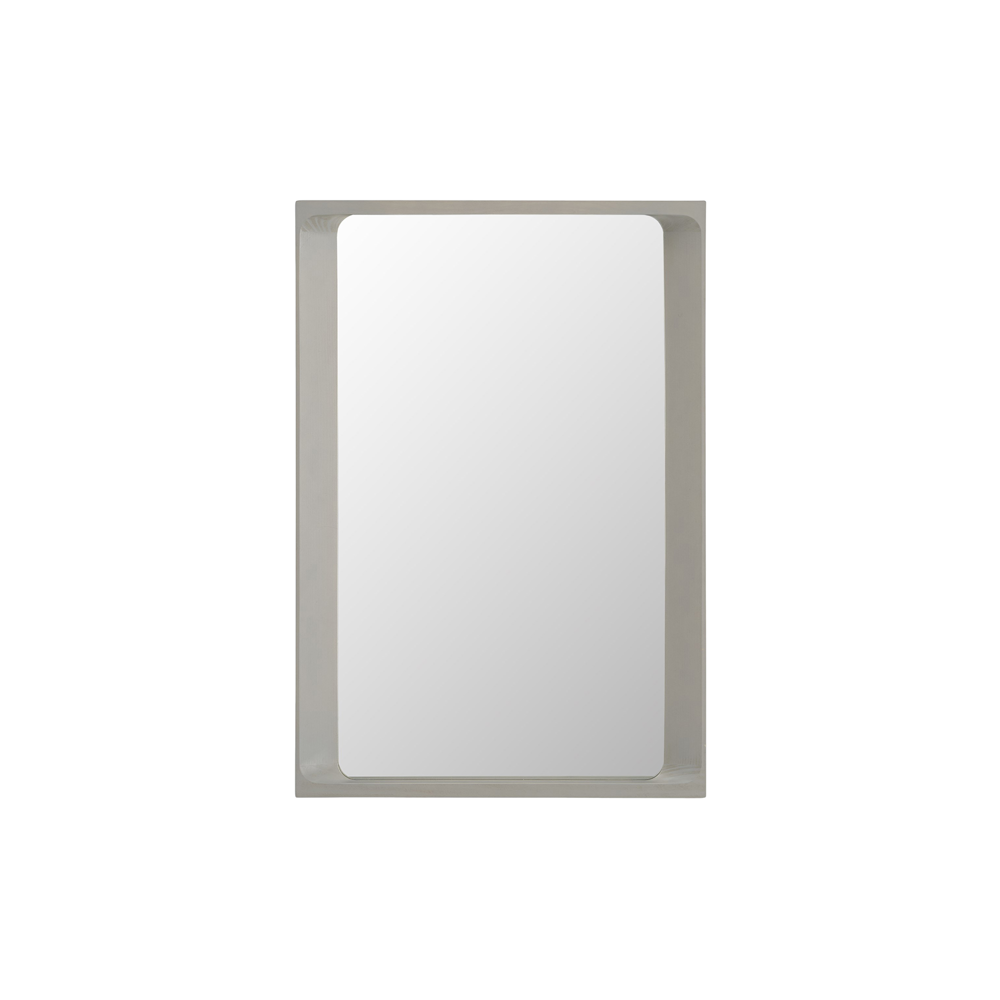 Muuto - Arced Mirror, light grey - 80x55 cm