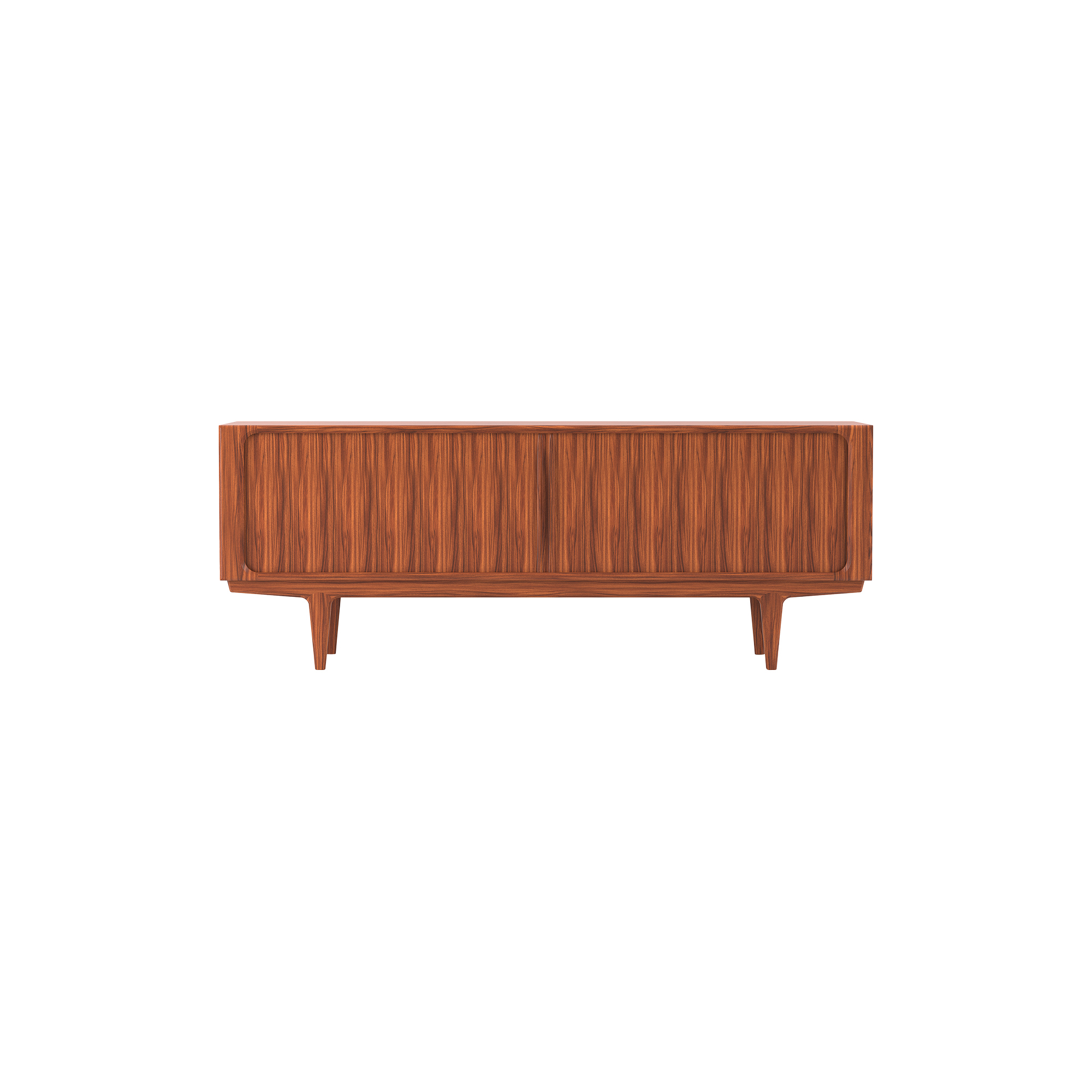 Bernh. Pedersen & Søn - BPS142 Sideboard, lacquered rosewood, Sideboard No. 142 - L210 cm