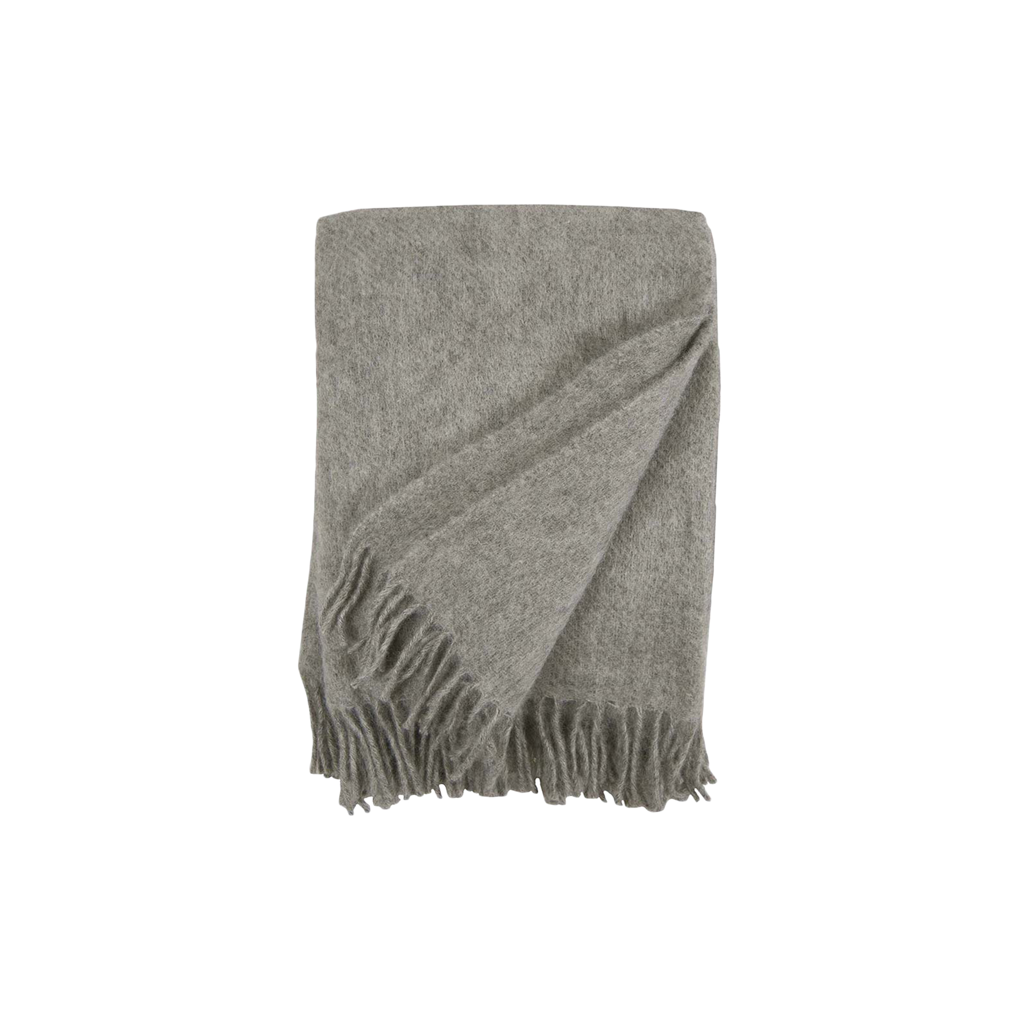 Klippan Yllefabrik - Gotland uld plaid, natural grey - 200x130 cm