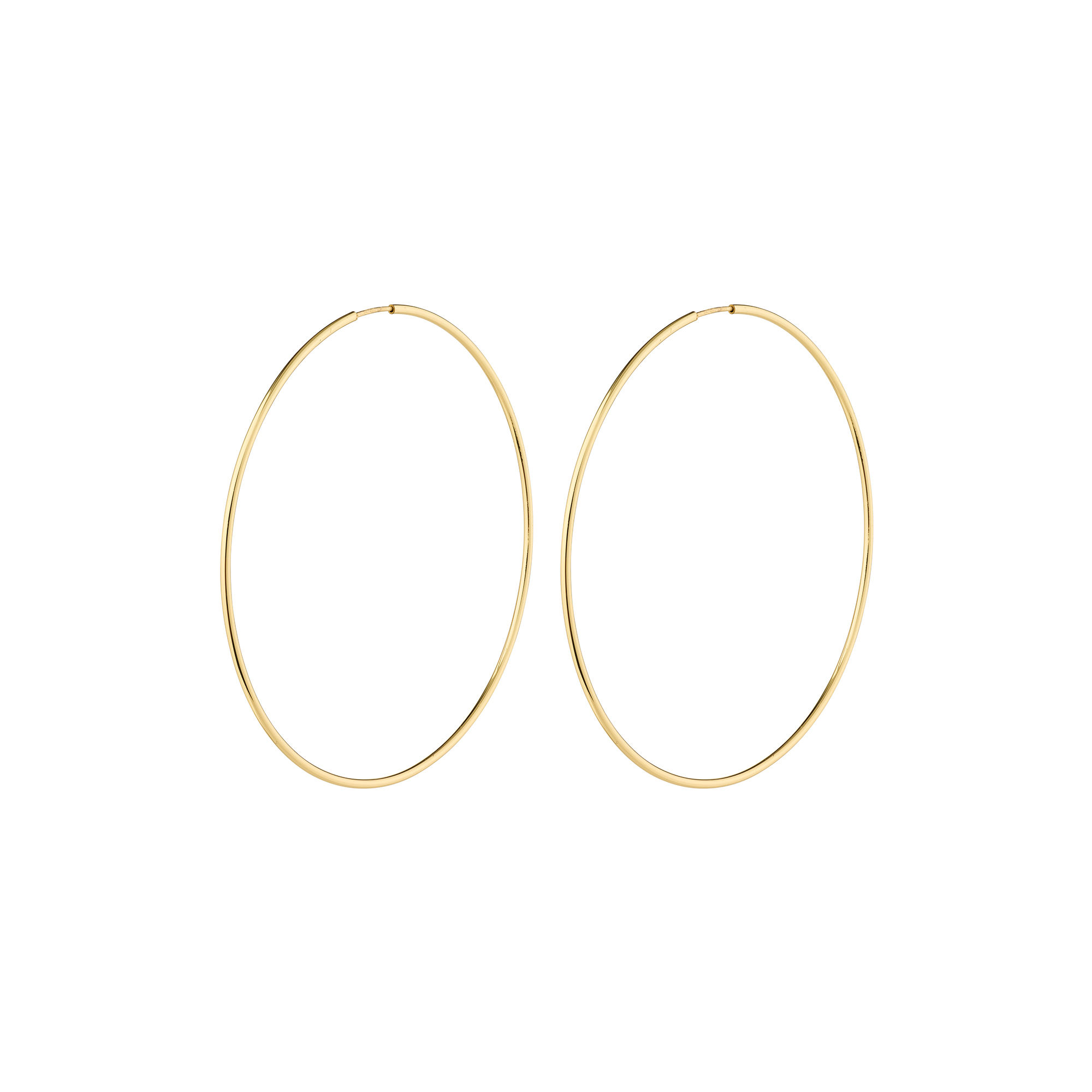 Pilgrim - SANNE Hoops X Large, gold plated