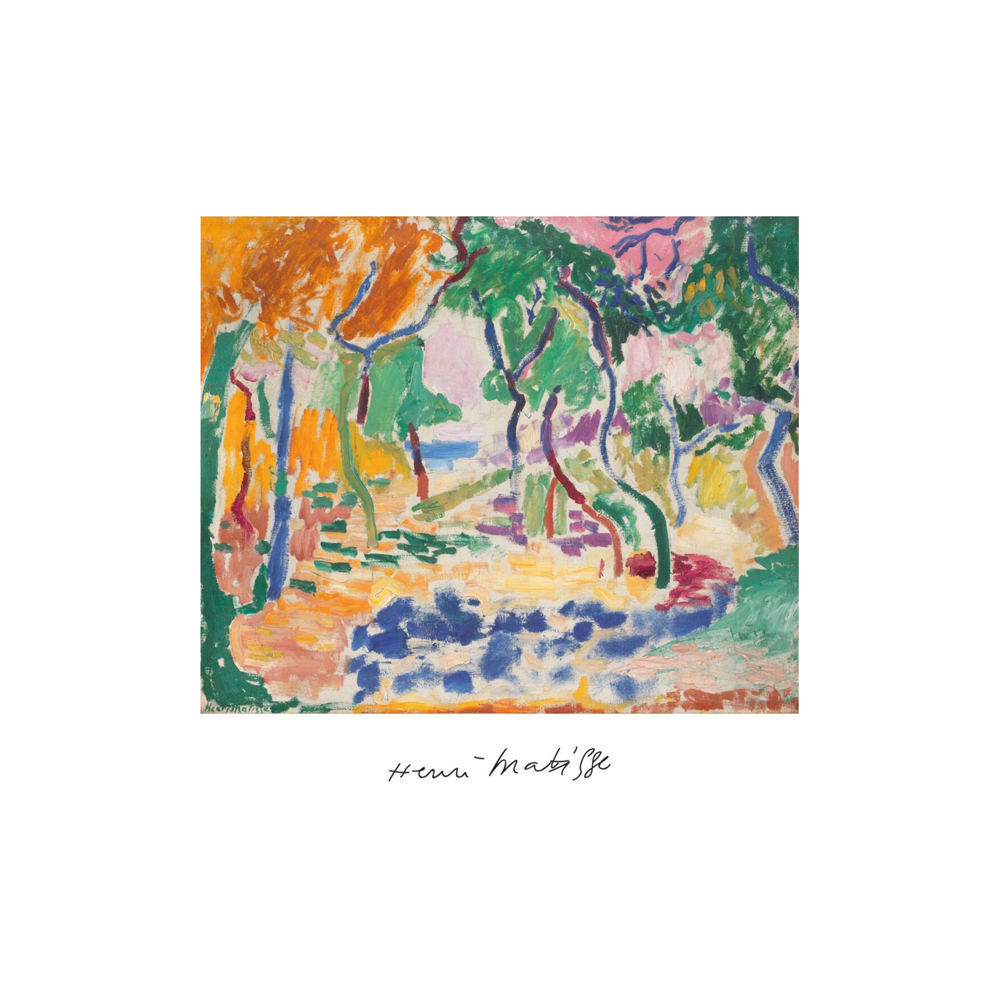 Poster & Frame - Colorful Garden - 50x50 cm