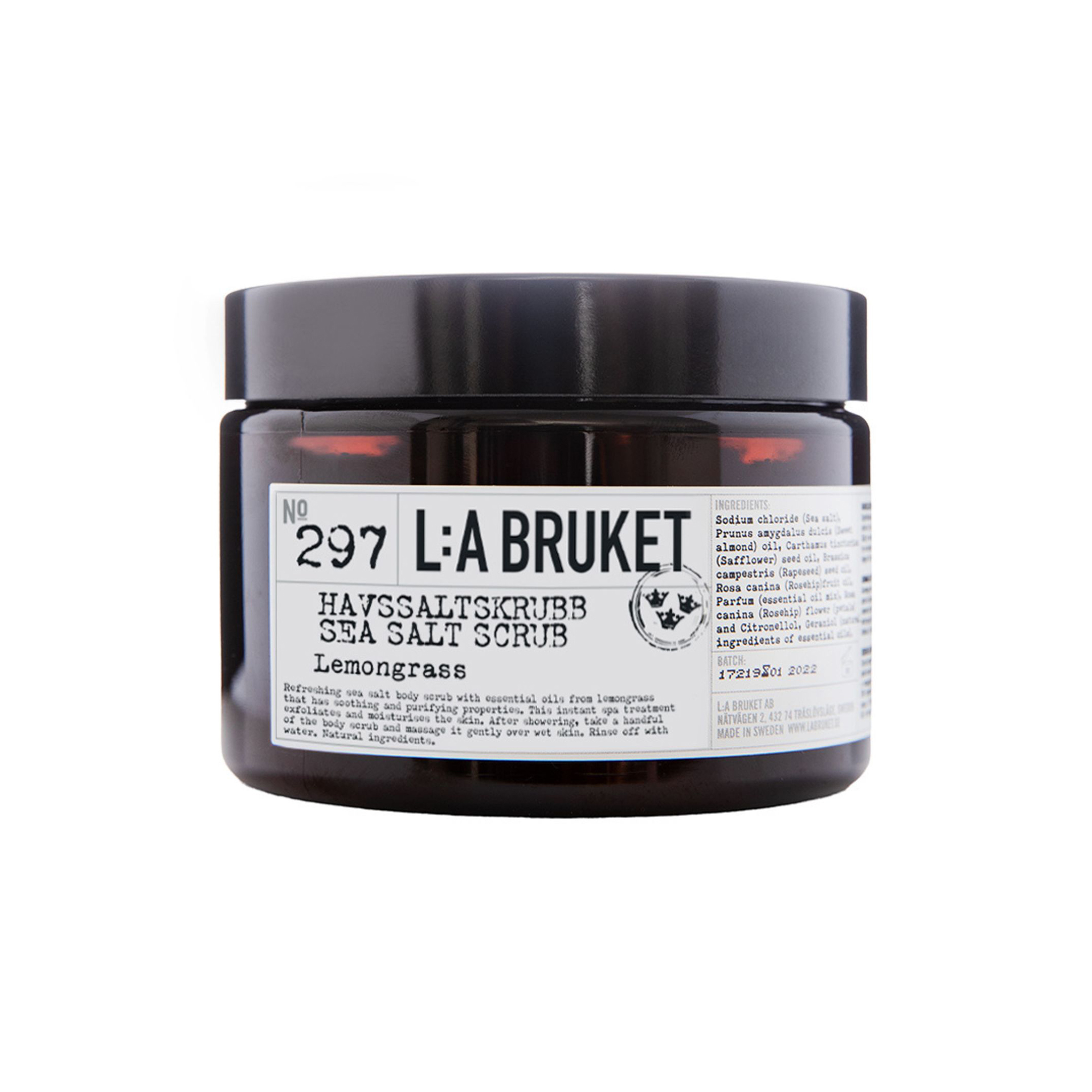 L:a Bruket - No. 063 Sea Salt Scrub, lemongrass