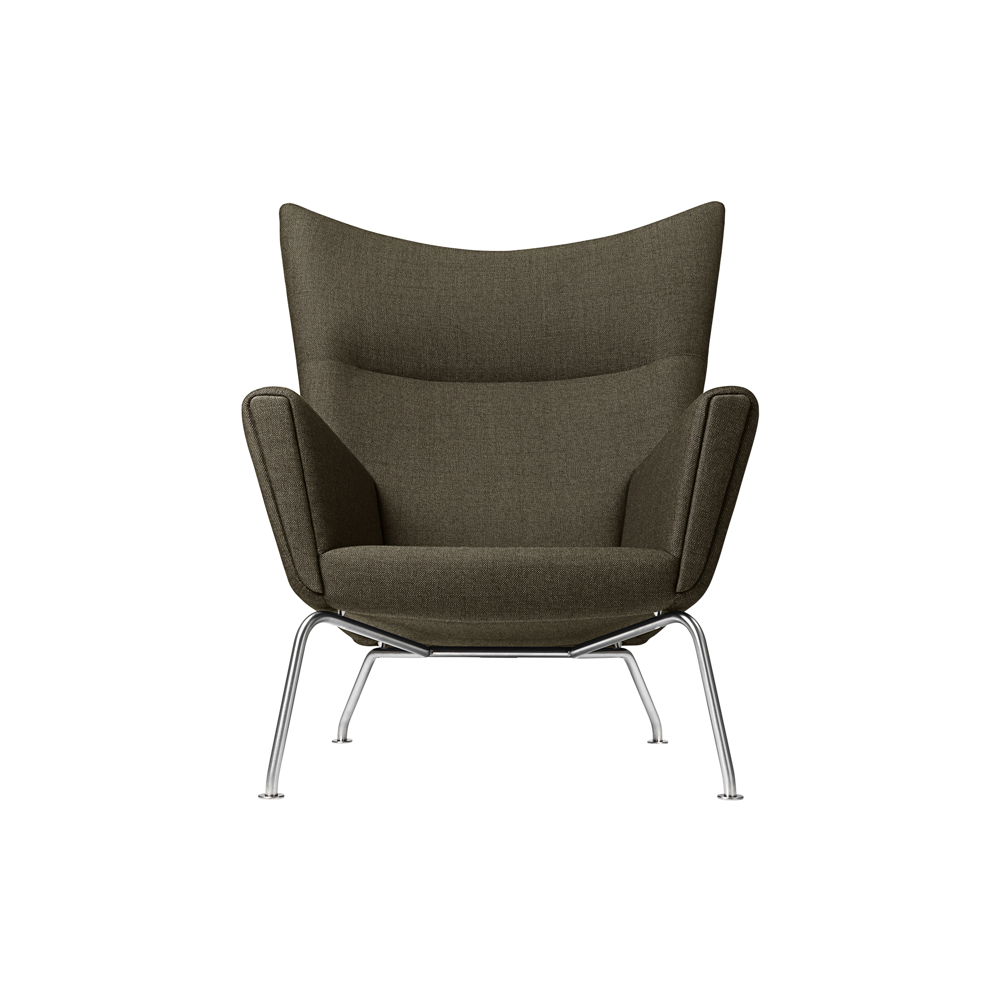 Carl Hansen & Søn - CH445 Wing Chair loungestol, Passion 1101 - H: 103 x B: 90 x D: 90 cm.