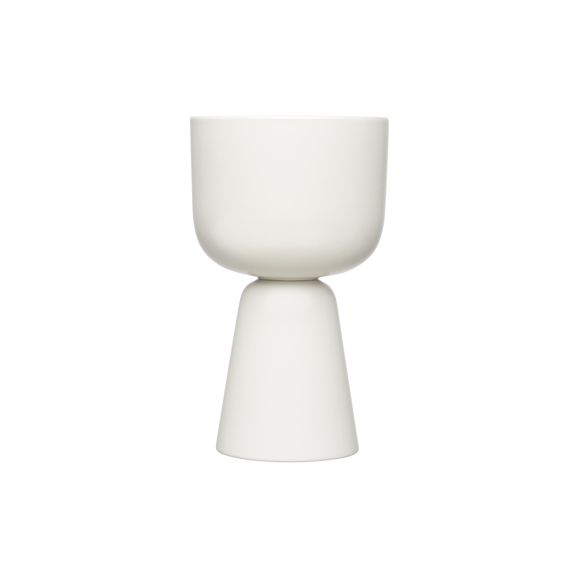 Iittala - Nappula urtepotte small high, hvid - H26 cm