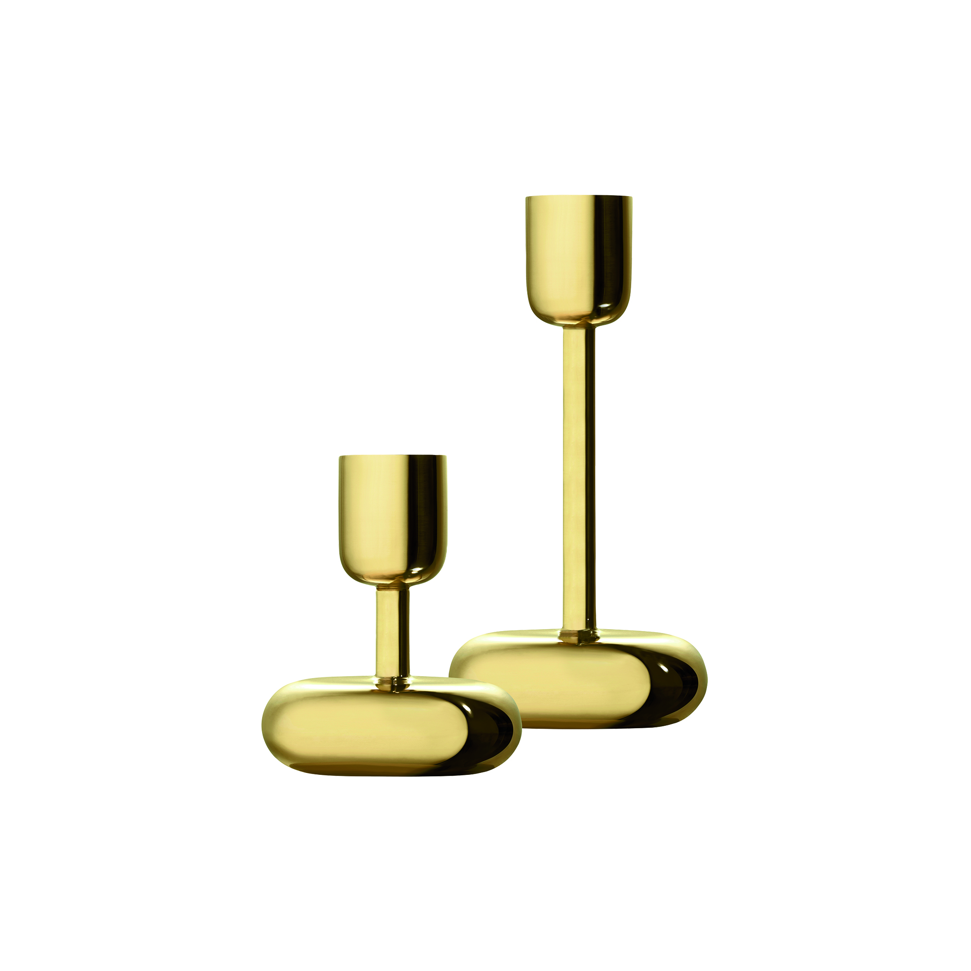 Iittala - Nappula lysestage sæt, messing